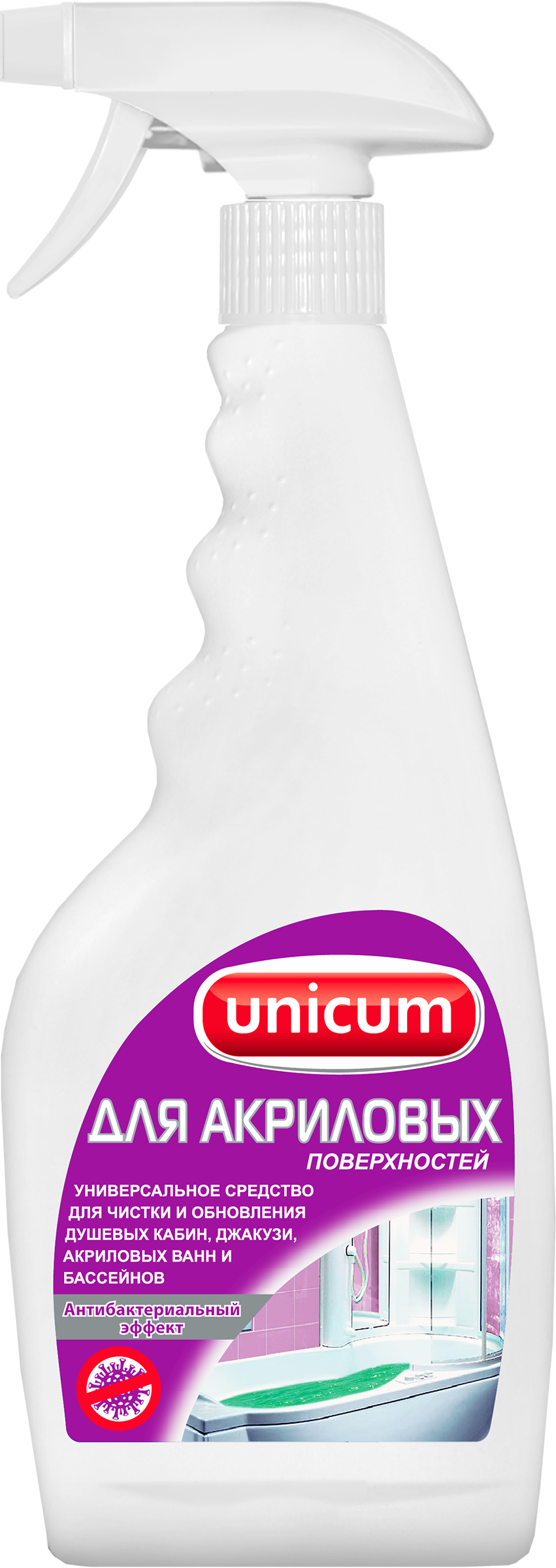 Изображение товара Спрей для чистки акриловых поверхностей UNICUM 500 мл
