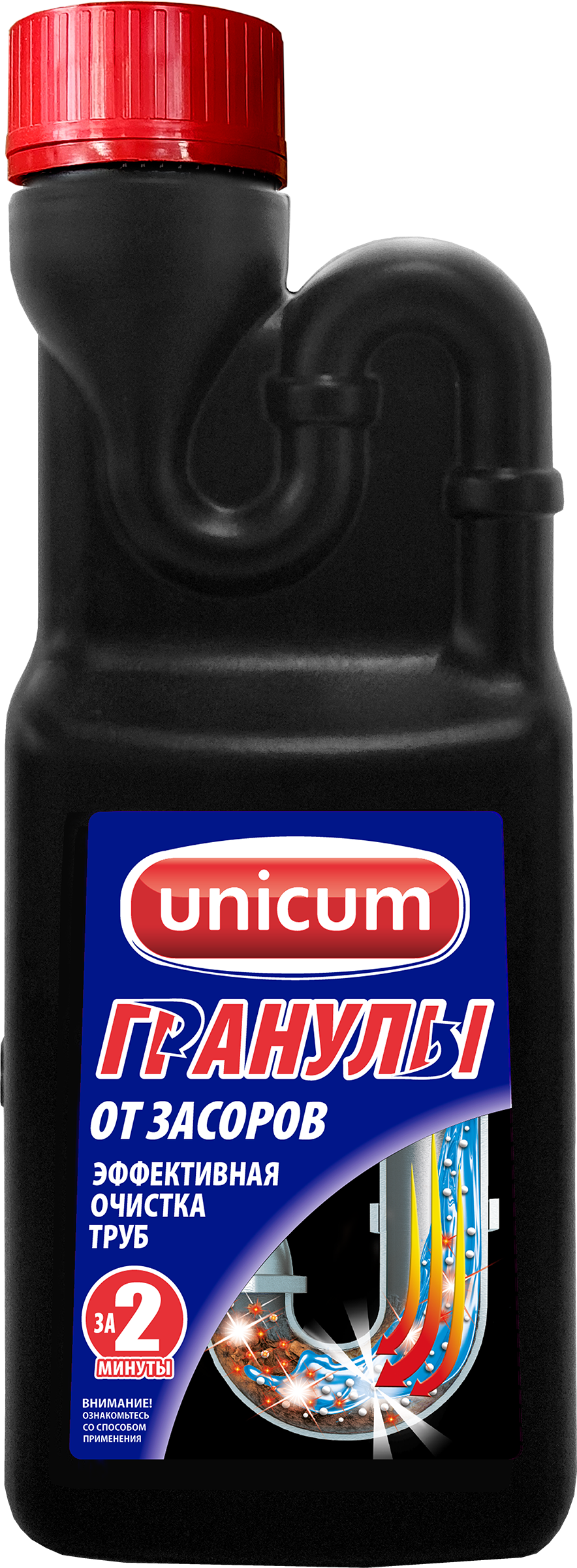 Изображение товара Средство для удаления засоров UNICUM Tornado 600г гранулированное