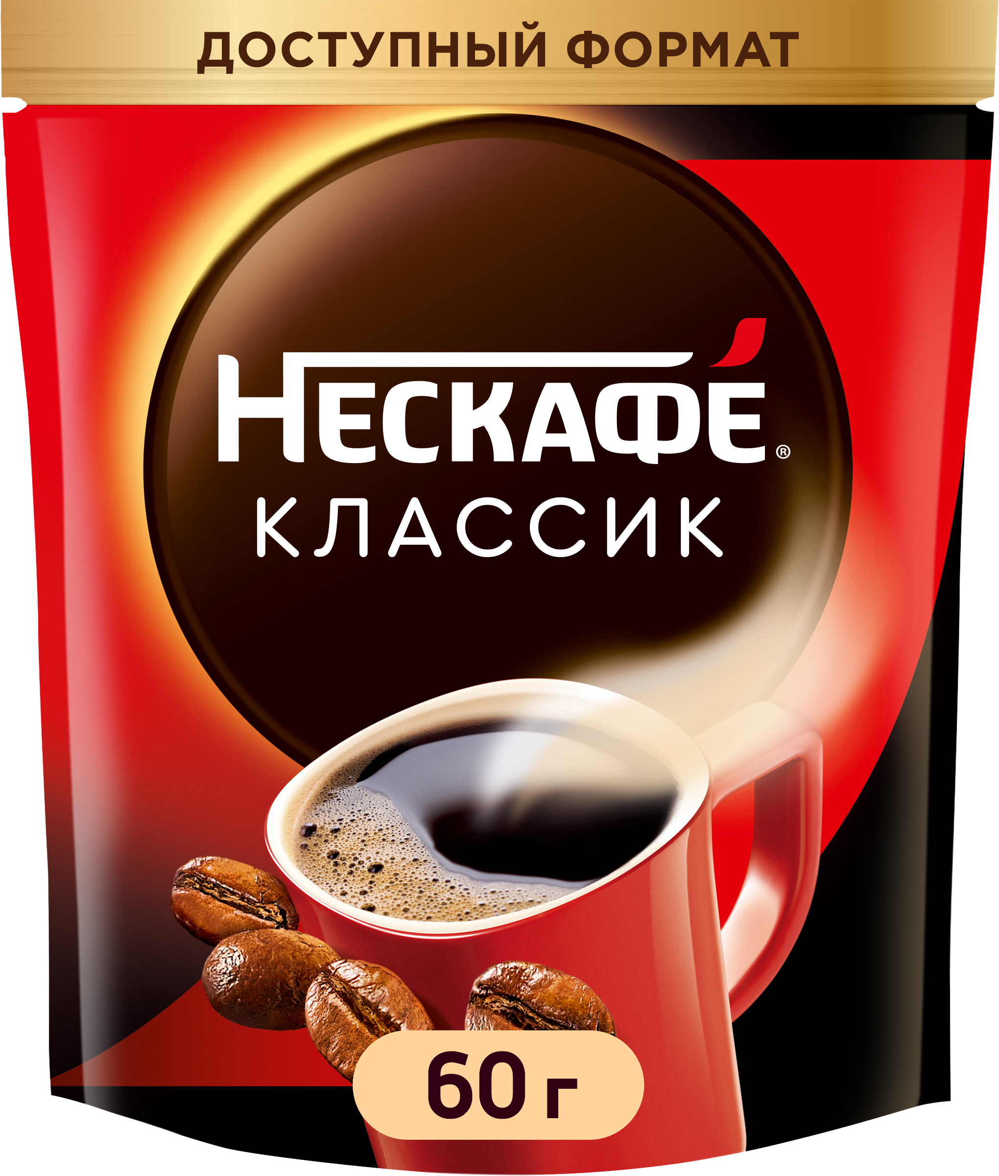 Изображение товара Кофе растворимый НЕСКАФЕ Classic натуральный 60г