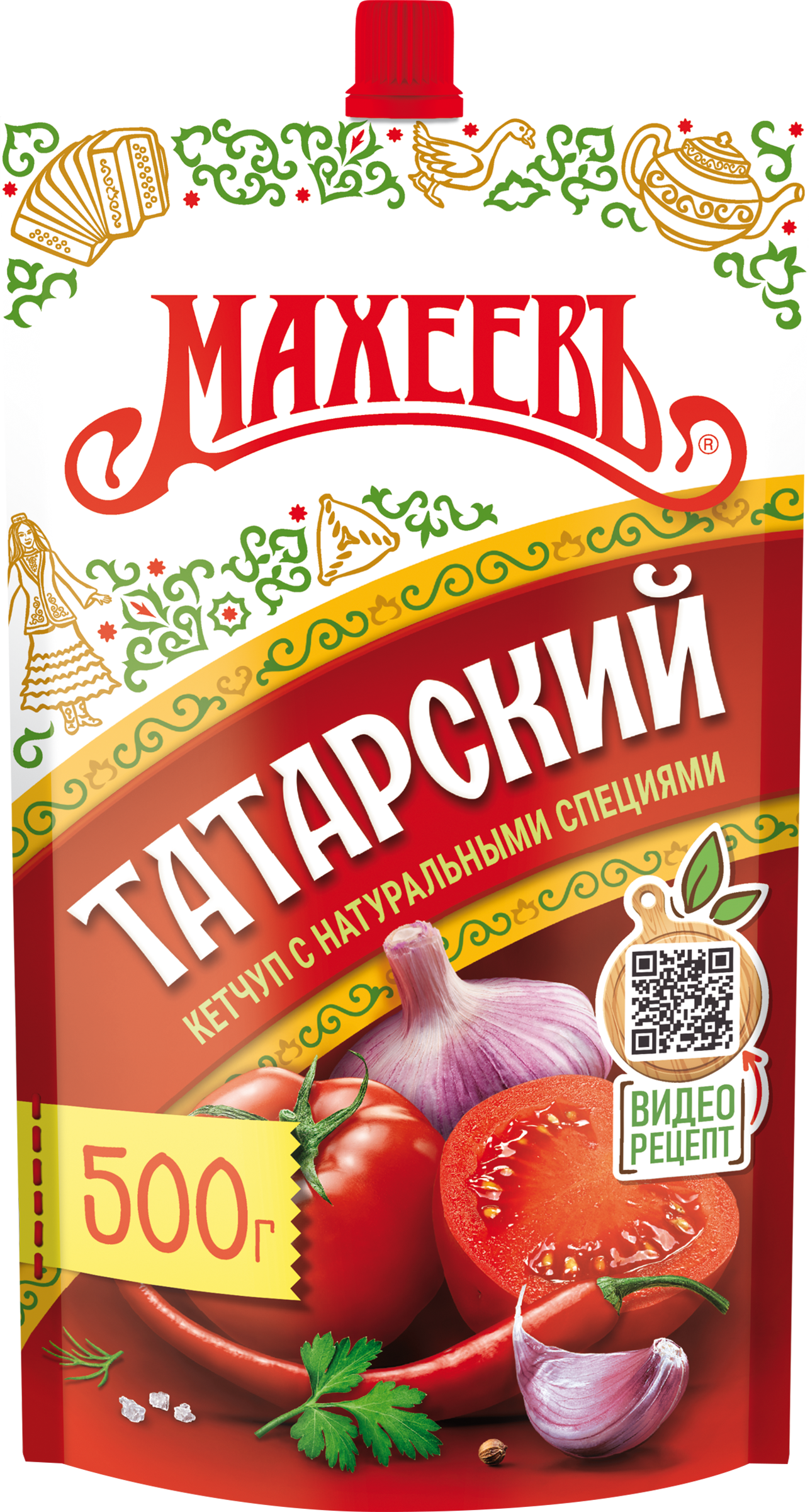 Изображение товара Кетчуп МАХЕЕВЪ Татарский, 500 г - идеальное дополнение к вашим блюдам