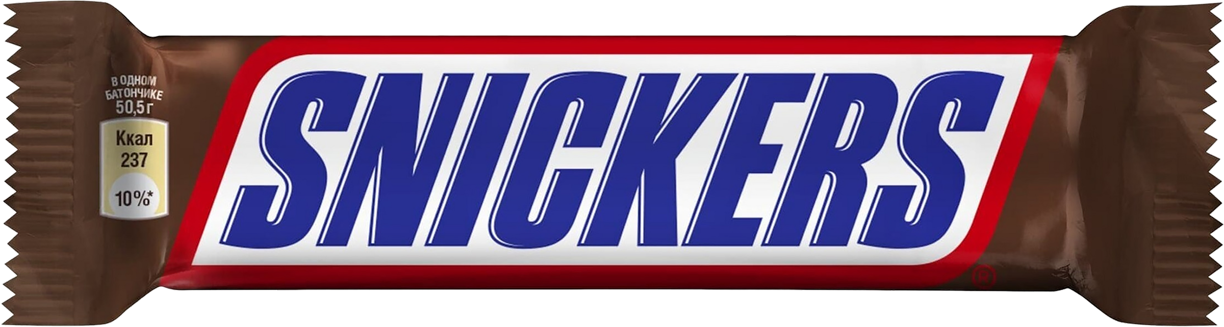 Изображение товара Шоколадный батончик SNICKERS с карамелью арахисом и нугой 50,5г