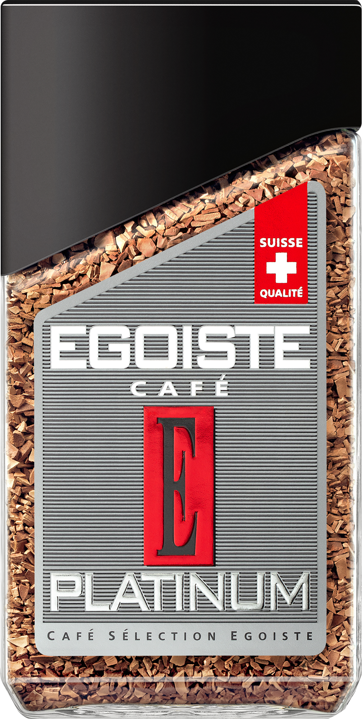 Изображение товара Кофе растворимый EGOISTE Platinum сублимированный 100г стеклянная банка