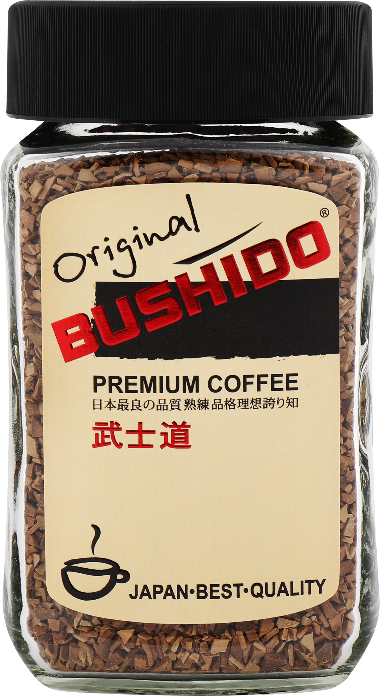 Изображение товара Кофе растворимый BUSHIDO Original сублимированный, ст/б, 100г