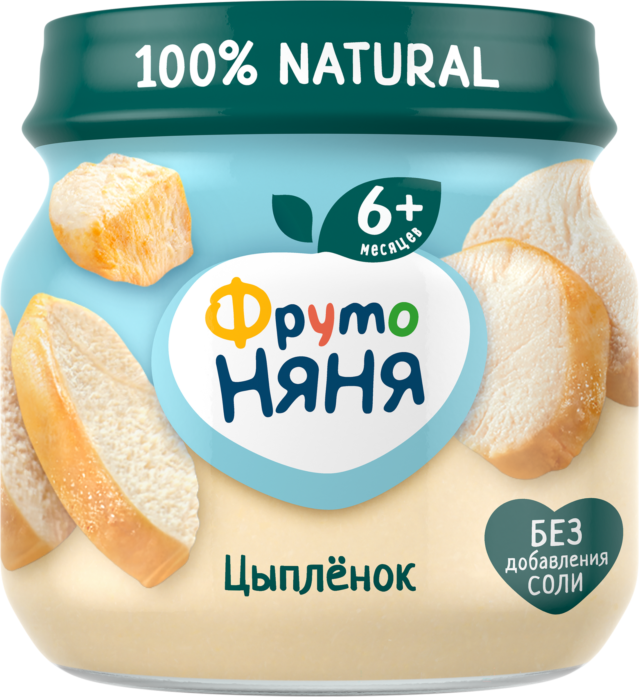 Изображение товара Пюре мясное ФРУТОНЯНЯ Цыпленок, с 6 месяцев, 80г