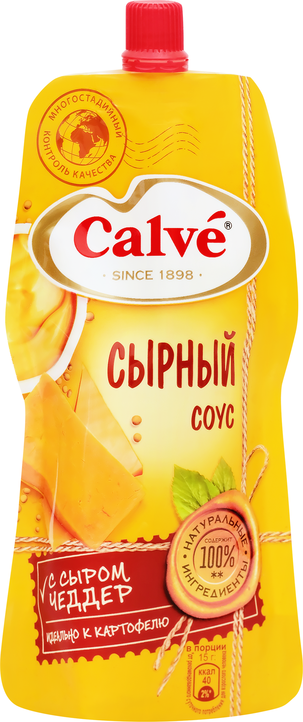 Изображение товара Соус CALVE Сырный, на основе растительных масел 25%, 230г