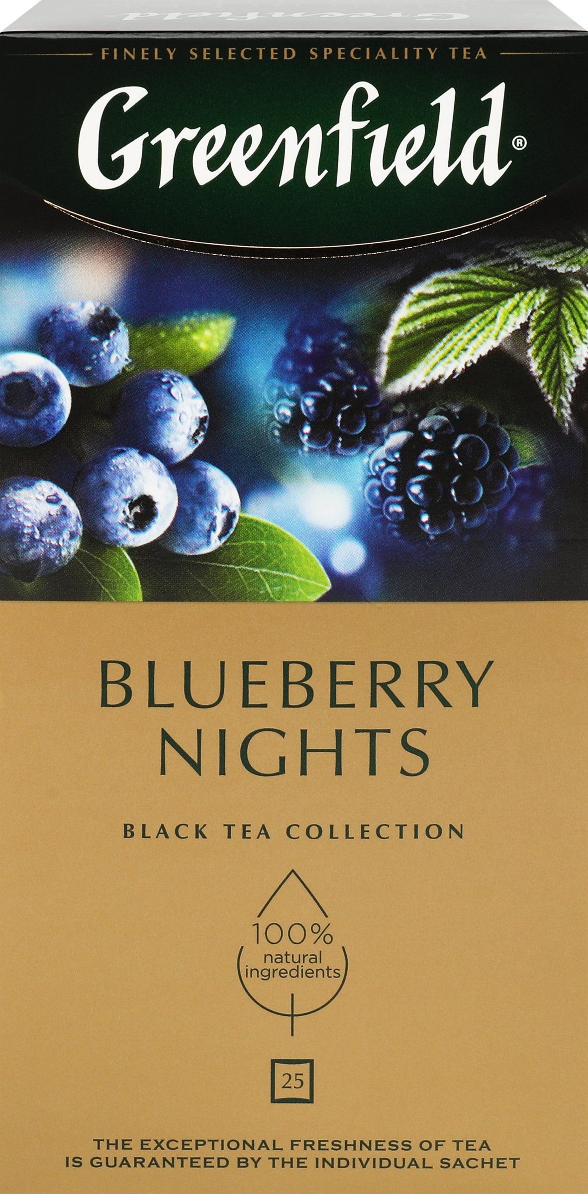 Изображение товара Чай черный GREENFIELD Blueberry Nights, 25пак