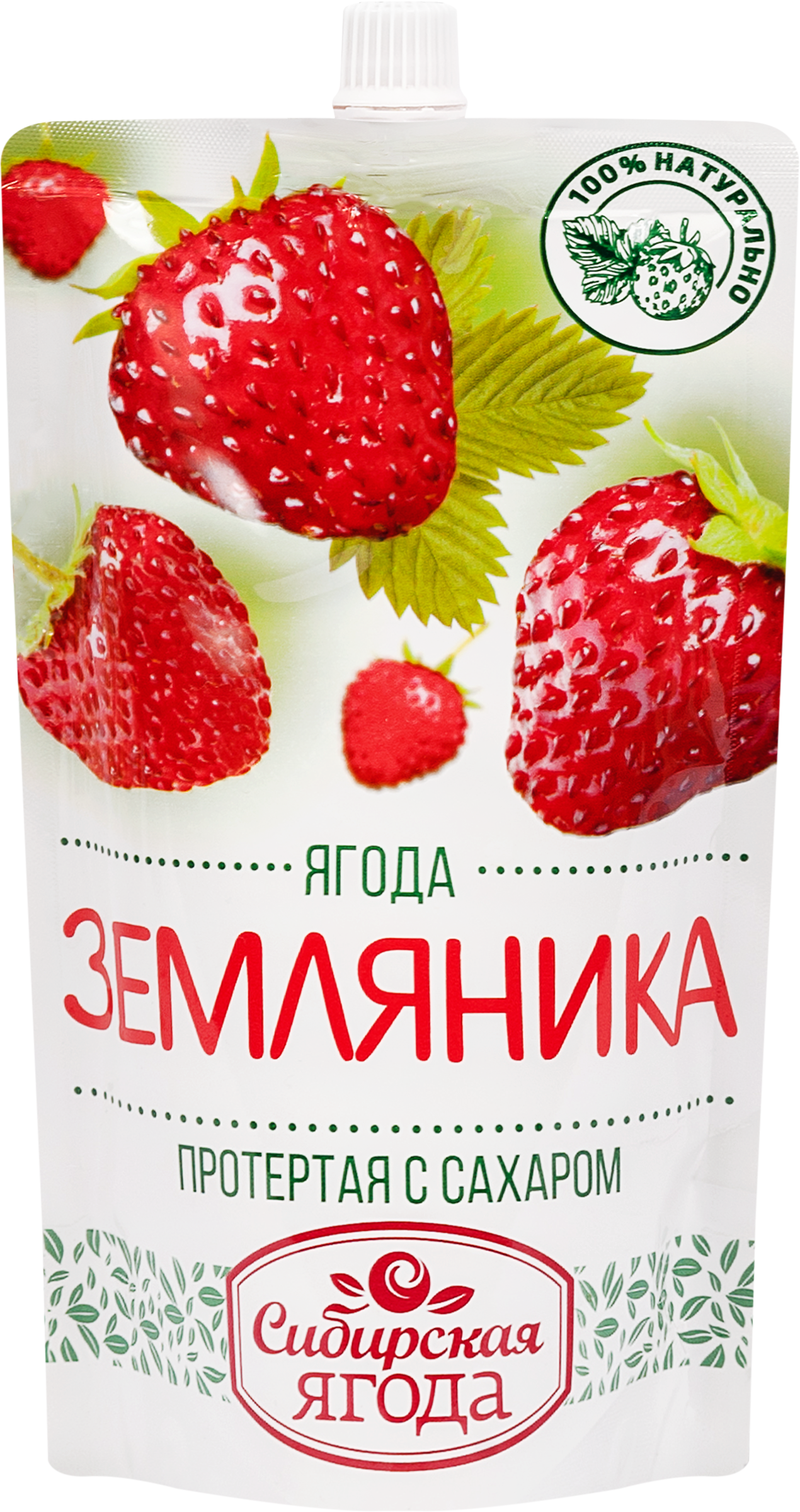 Изображение товара Земляника SAVA SAVA протертая с сахаром, 280г