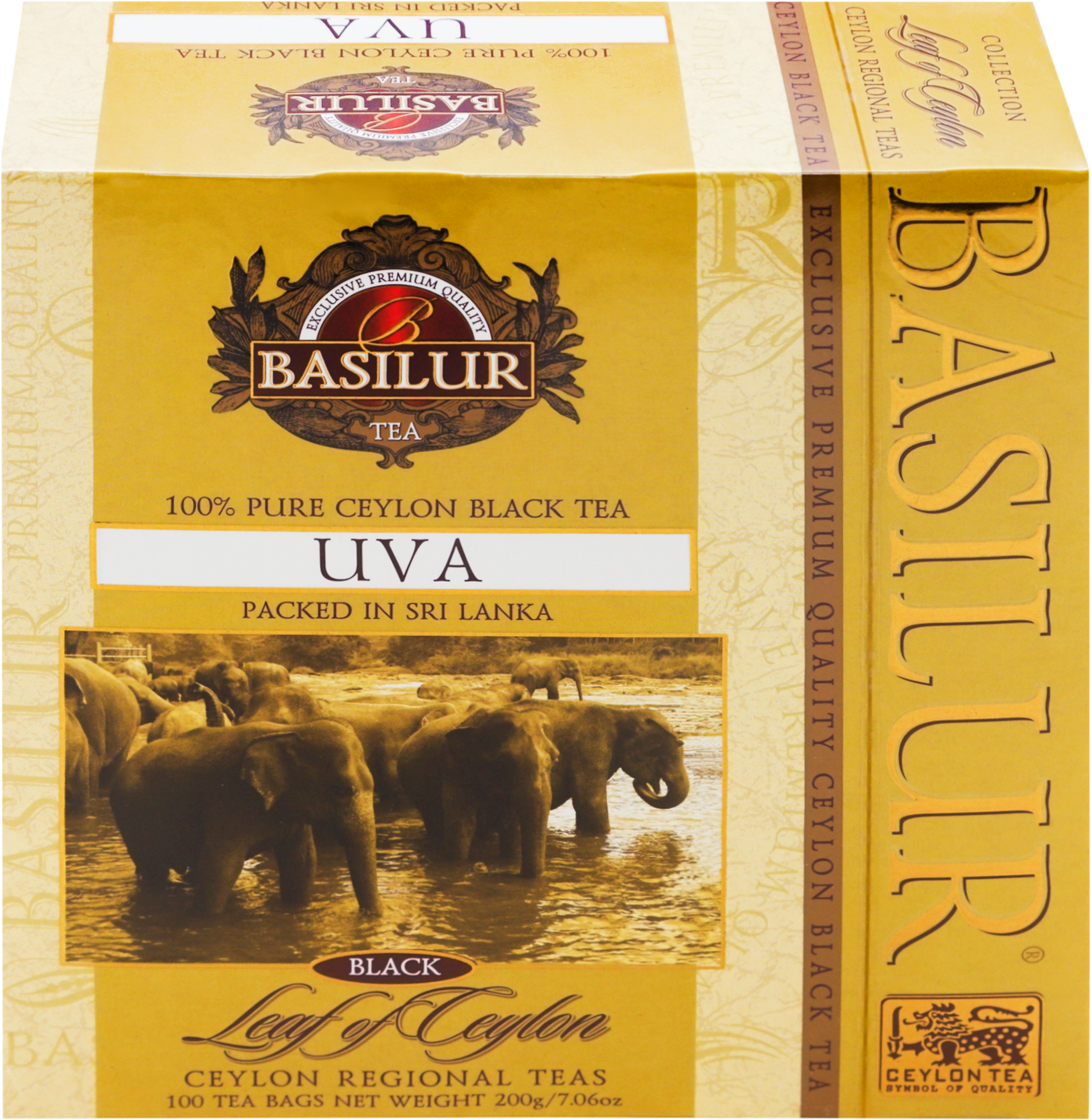 Изображение товара Чай черный BASILUR Uva Цейлонский байховый, 100пак