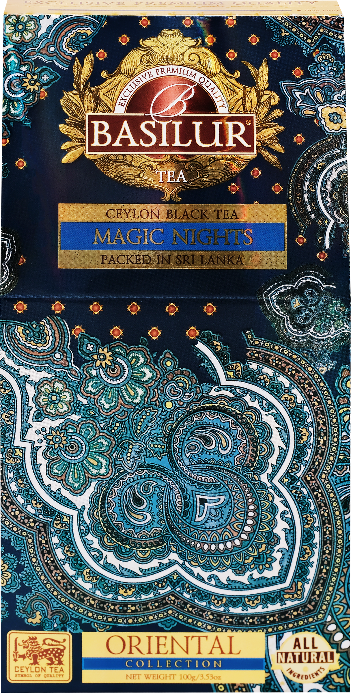 Изображение товара Чай черный BASILUR Восточная Коллекция Волшебные Ночи Magic Night листовой, 100г