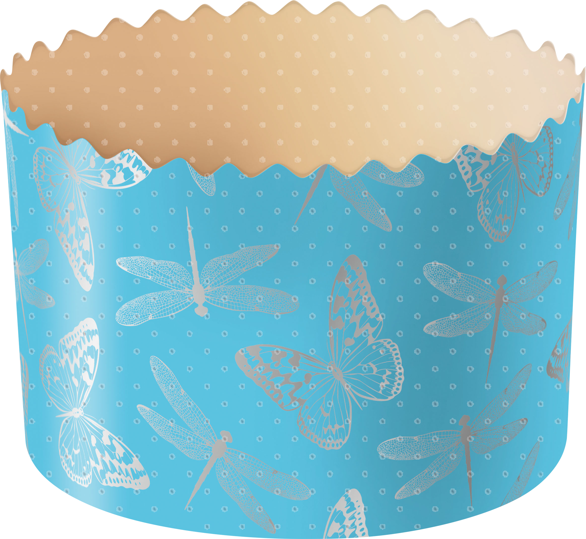 Изображение товара Набор форм для кулича ДОМАШНЯЯ КУХНЯ d=12,5см, бумага Арт. hk14201, 3шт