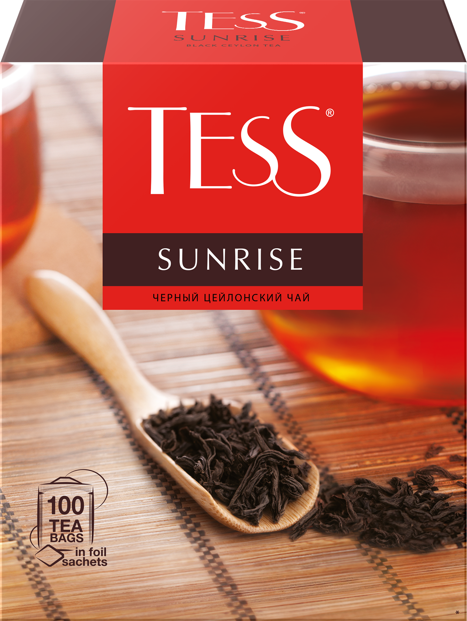 Изображение товара Чай черный TESS Sunrise цейлонский пакетированный 100 пакетов