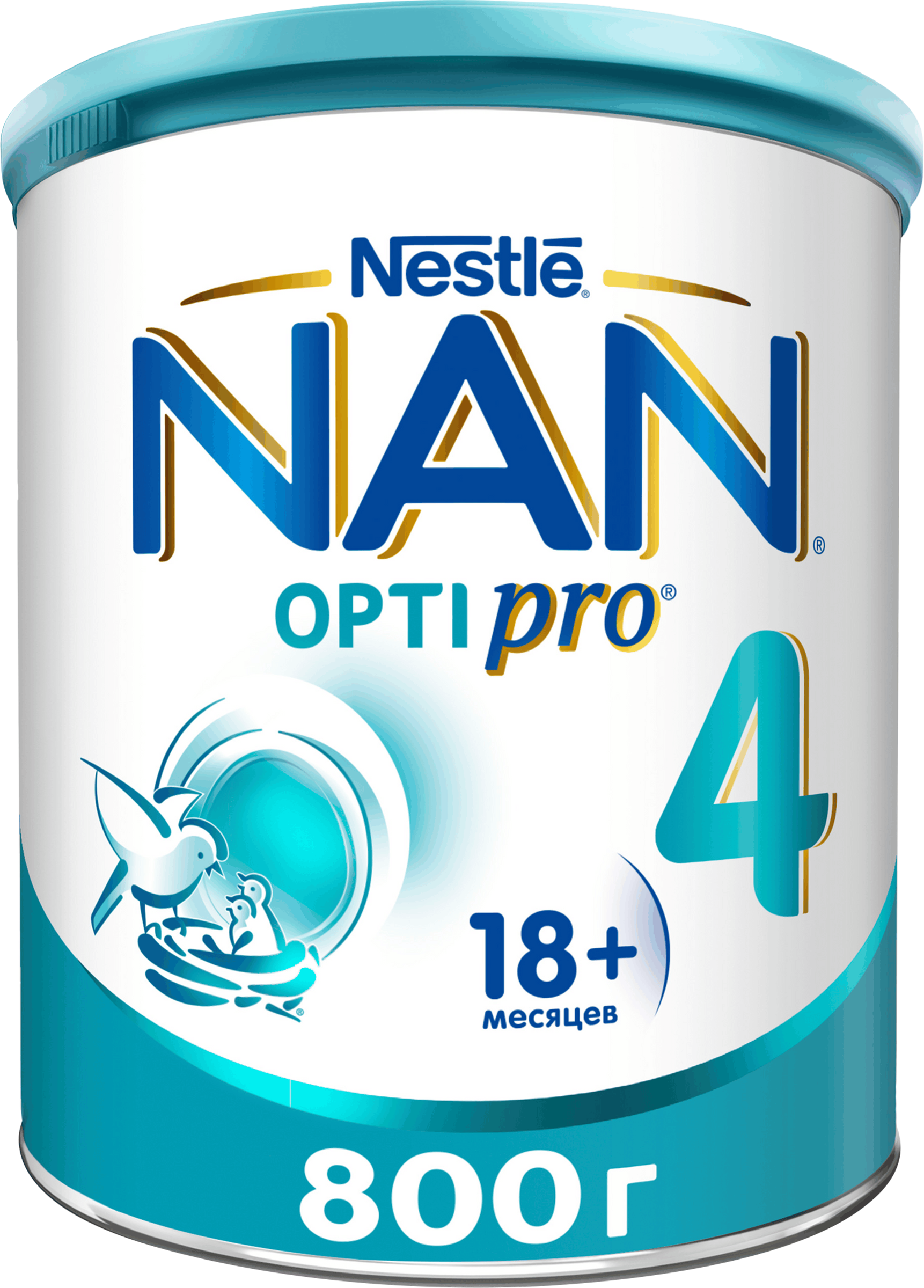 Изображение товара Молочко детское NAN 4 Optipro для роста и иммунитета 800г