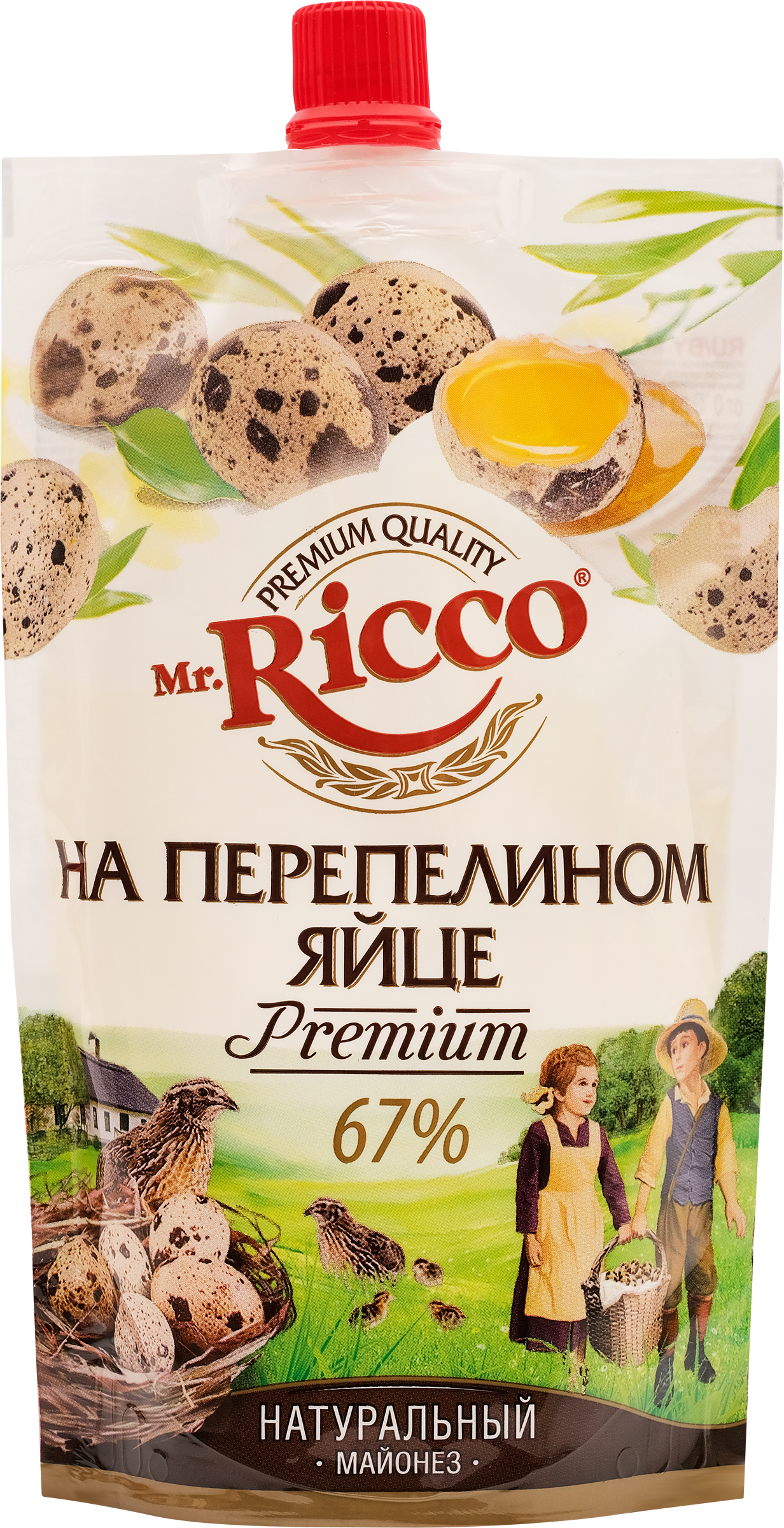 Изображение товара Майонез MR.RICCO Organic на перепелином яйце 67%, 220мл