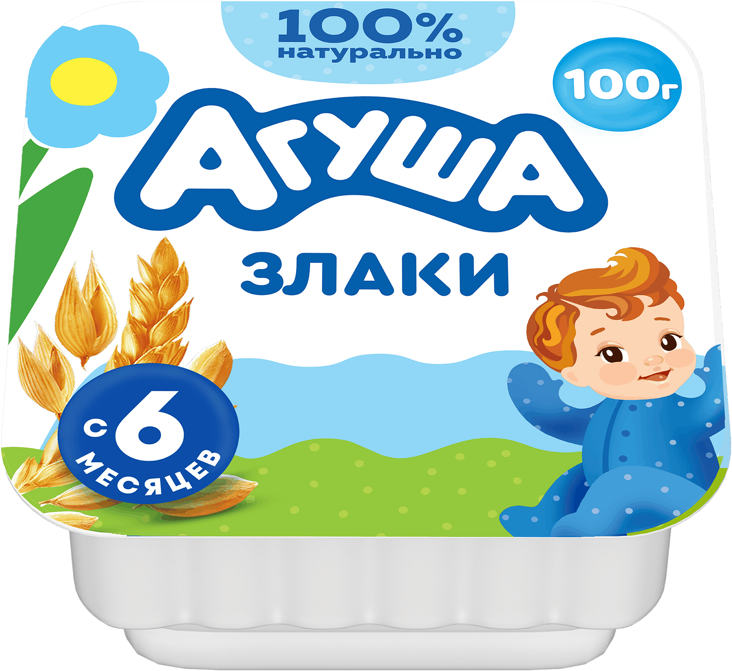 Изображение товара Творог детский АГУША Злаки 3,9%, с 6 месяцев, без змж, 100г
