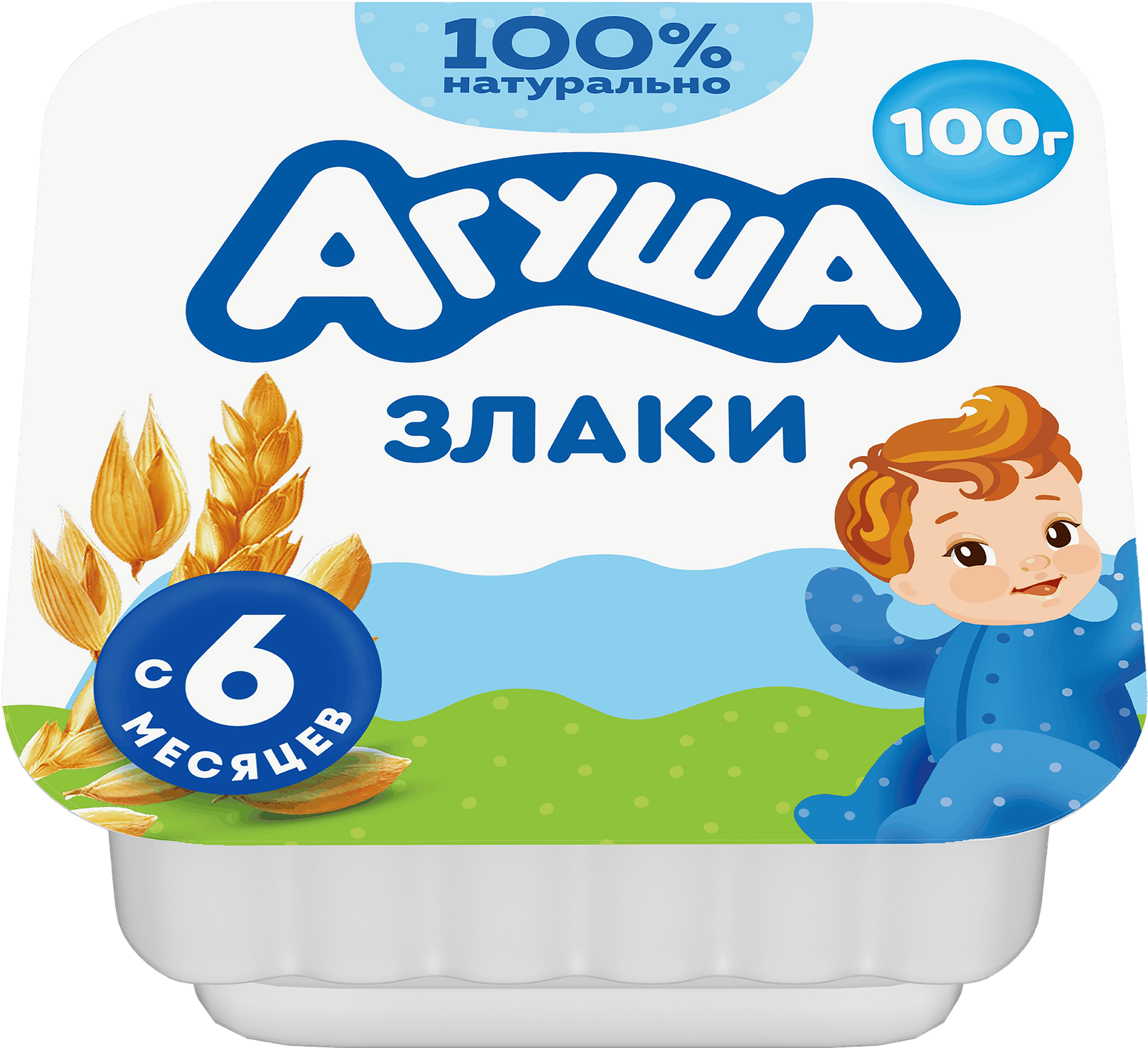 Изображение товара Детский творог АГУША Злаки 3,9% 100г с 6 месяцев