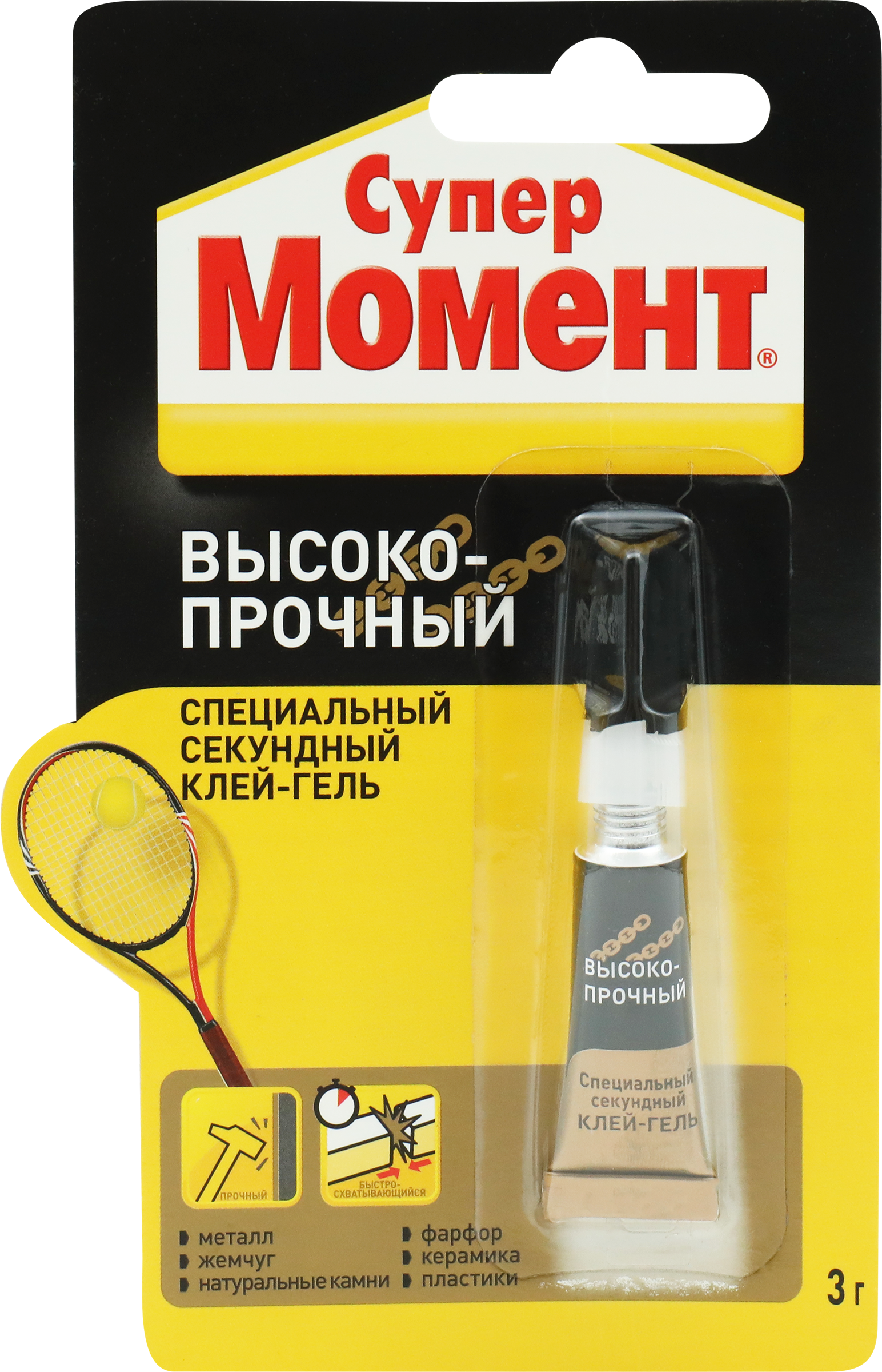 Изображение товара Клей СУПЕР МОМЕНТ высокопрочный, 3г