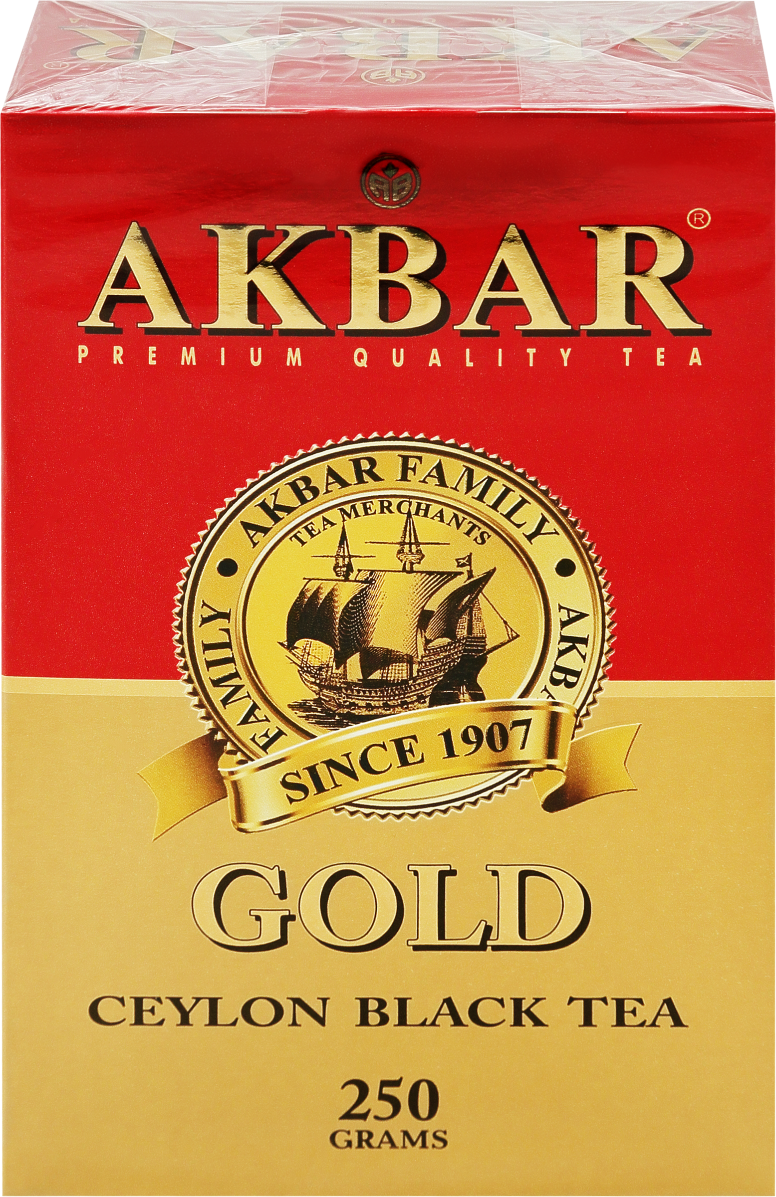 Изображение товара Чай черный AKBAR Gold цейлонский байховый среднелистовой 250 г