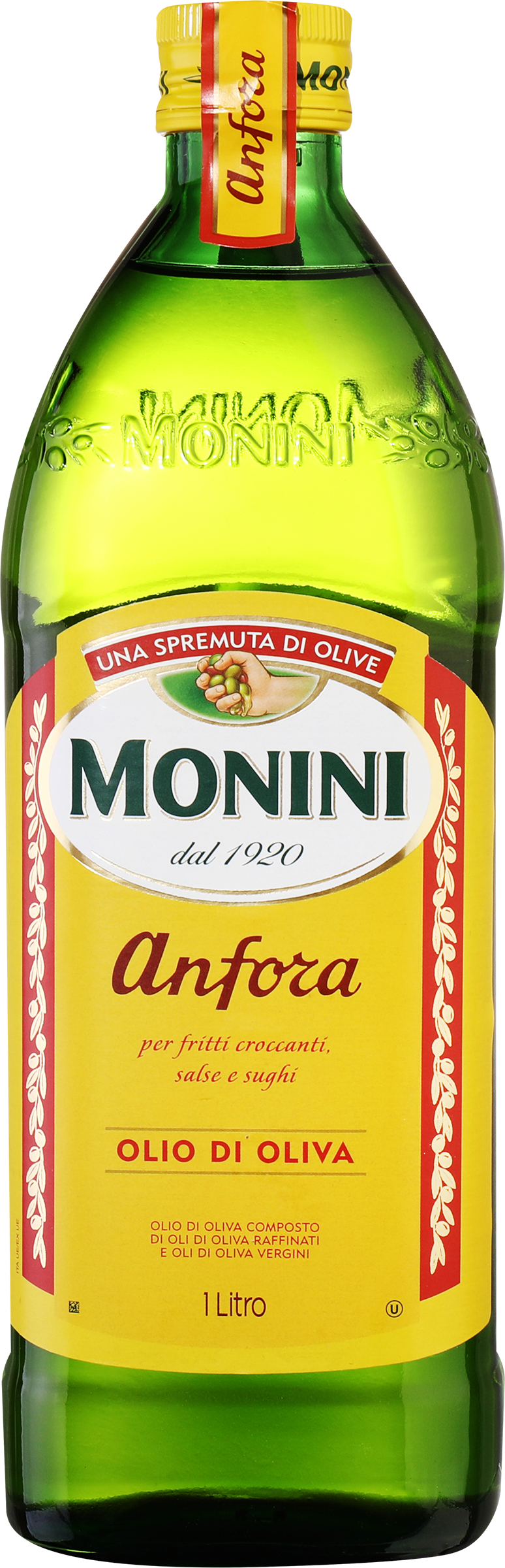 Изображение товара Масло оливковое MONINI Anfora Olio di Oliva, смесь рафинированного и нерафинированного масел, 1л