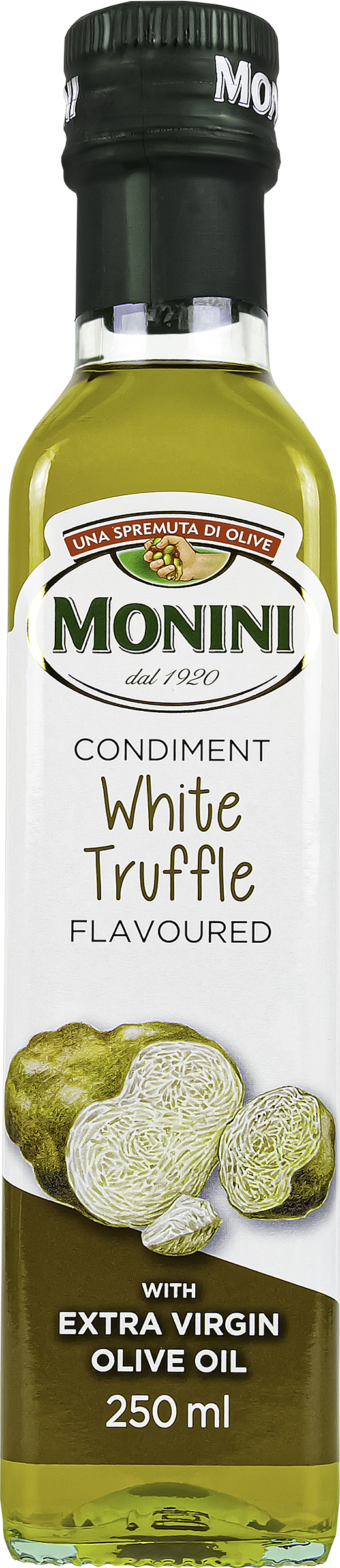 Изображение товара Масло оливковое MONINI White Truffle Extra Vergine с ароматом трюфеля 250мл