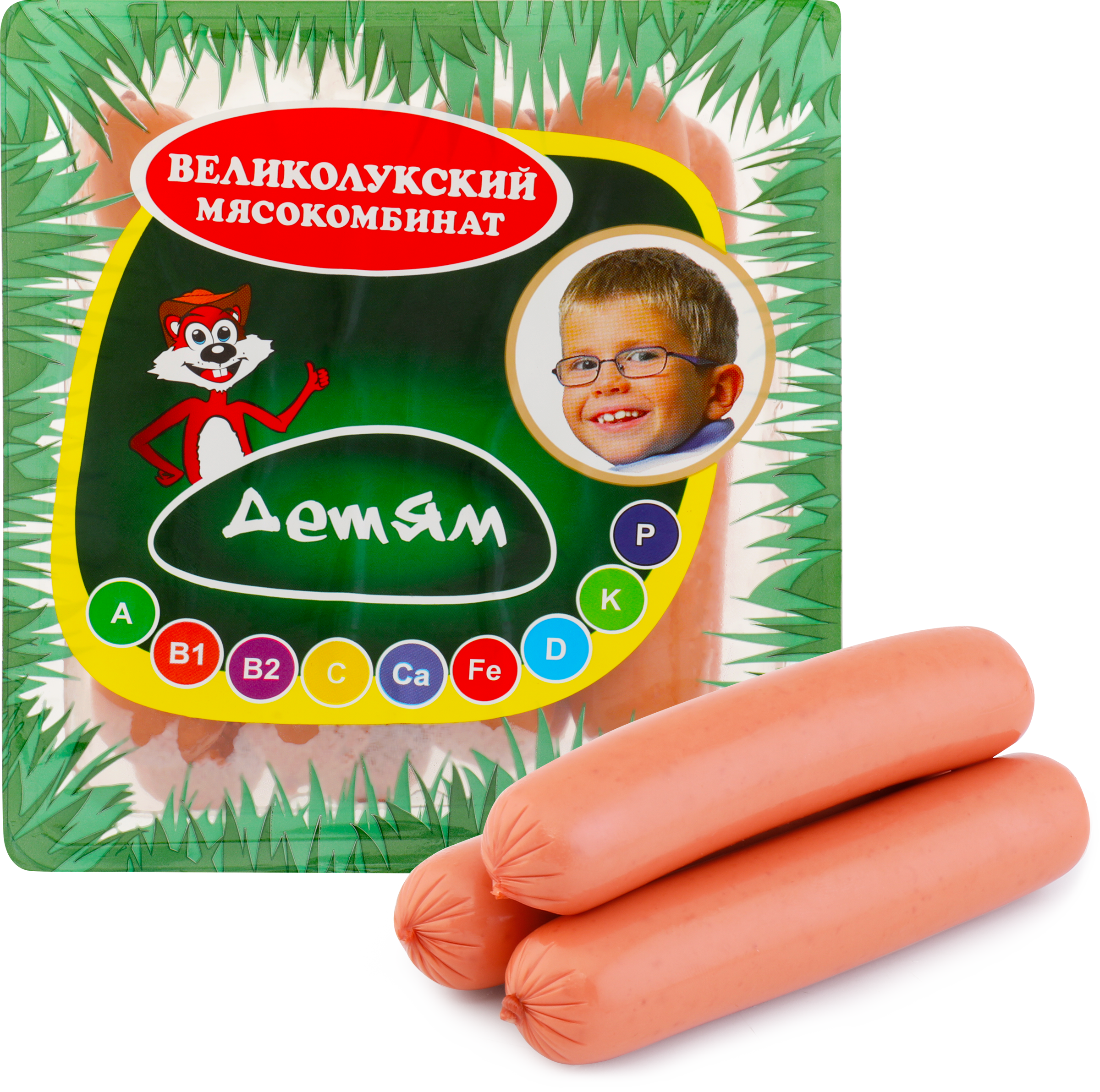 Изображение товара Сосиски МК ВЕЛИКОЛУКСКИЙ Детям, 330г