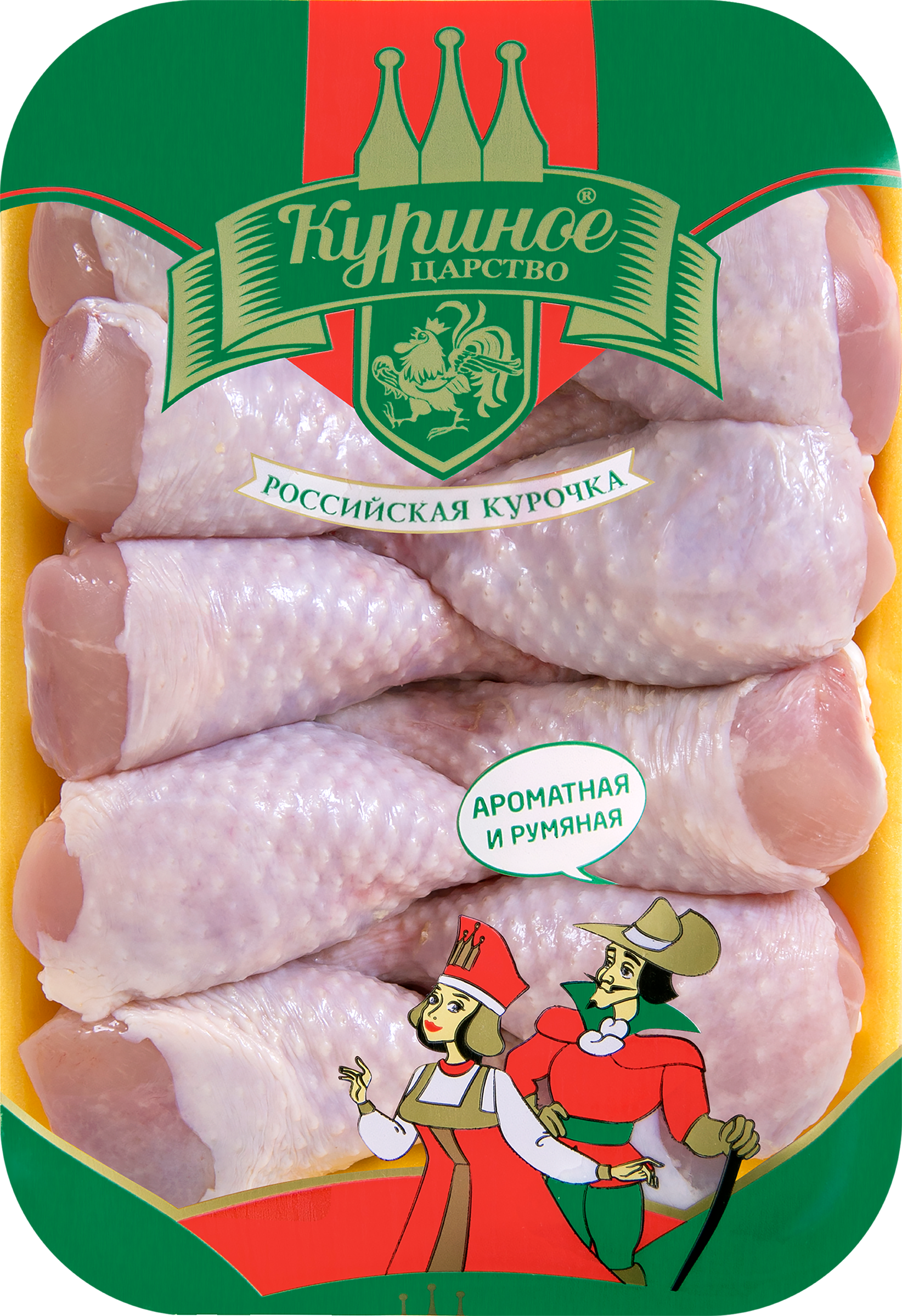 Изображение товара Голень куриная с кожей, весовая, КУРИНОЕ ЦАРСТВО, Россия
