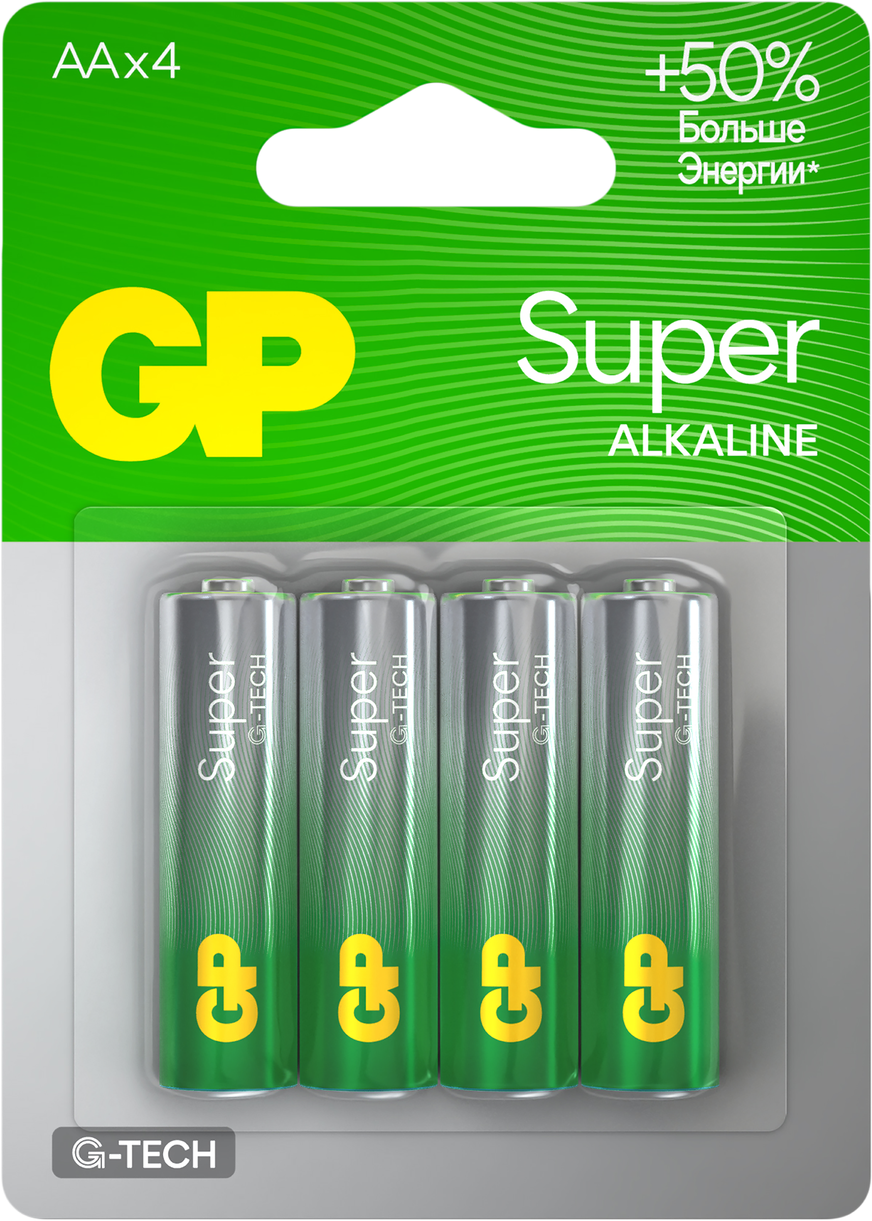 Изображение товара Батарейки алкалиновые GP Super Alkaline АА, 4шт