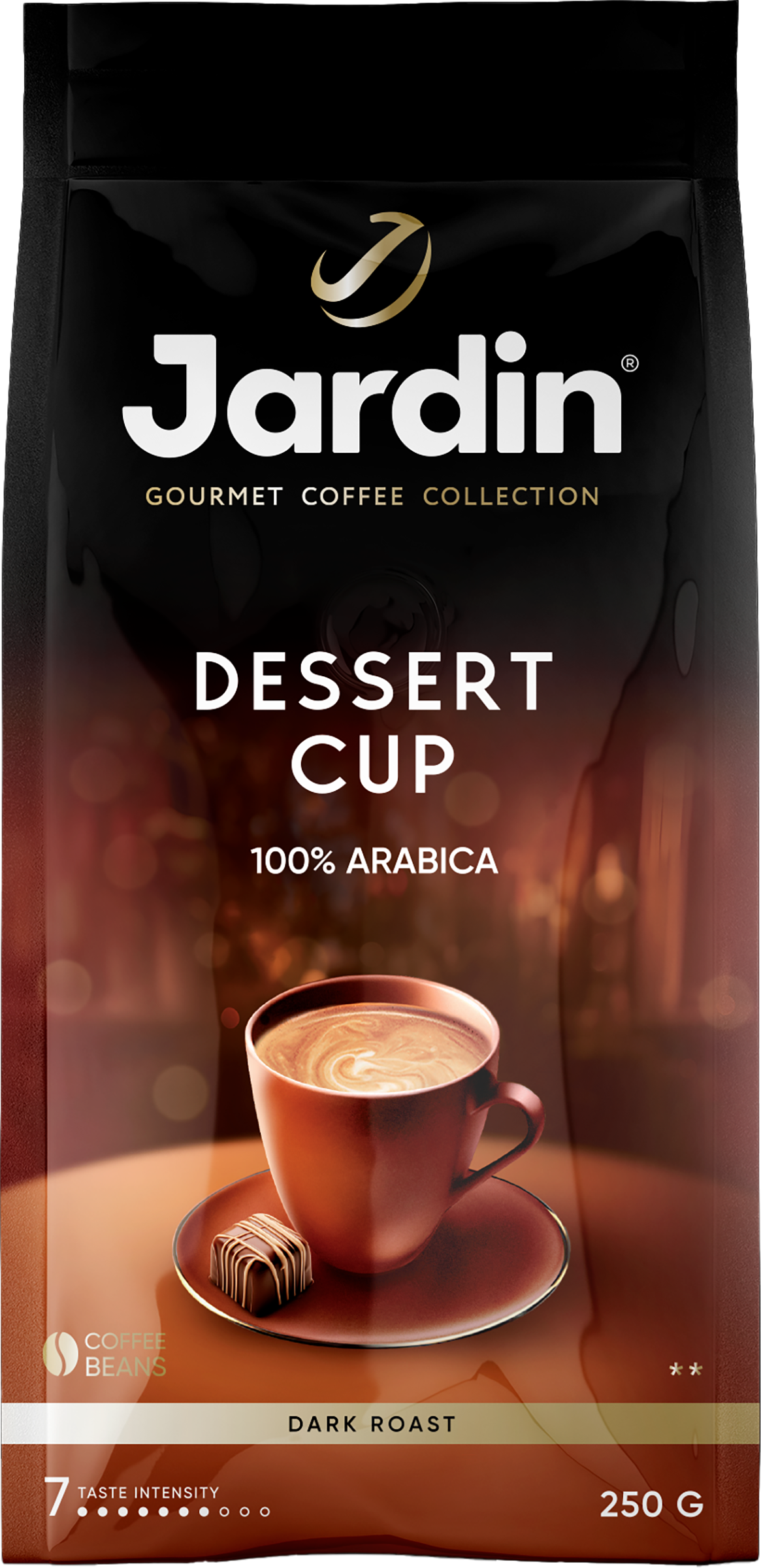 Изображение товара Кофе зерновой JARDIN Dessert Cup жареный, 250г