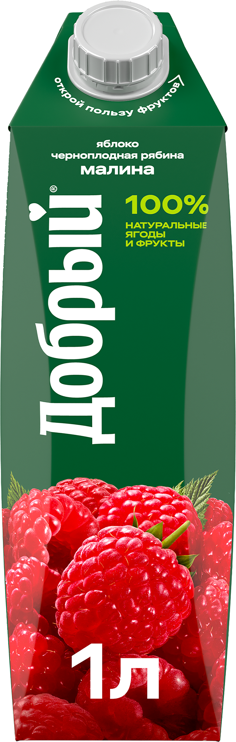 Изображение товара Нектар ДОБРЫЙ Яблоко черноплодная рябина малина 1л