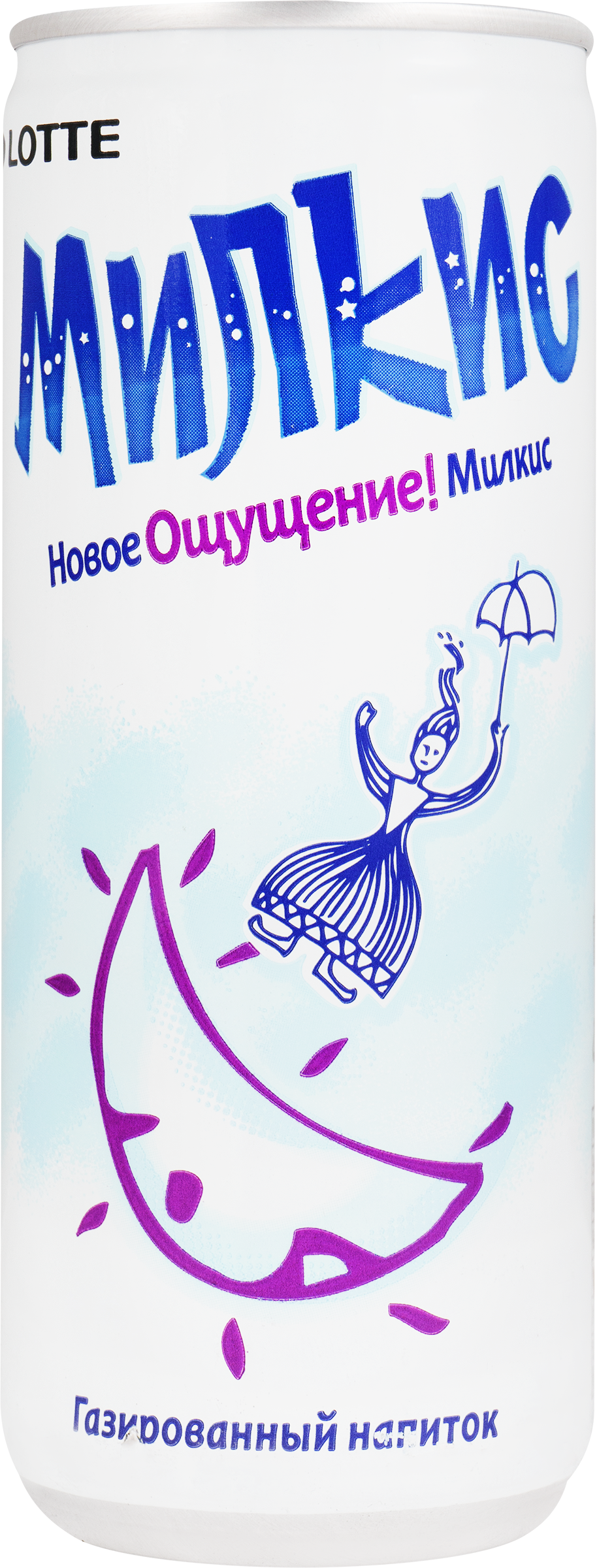 Изображение товара Напиток LOTTE Милкис Original газированный, 0.25л