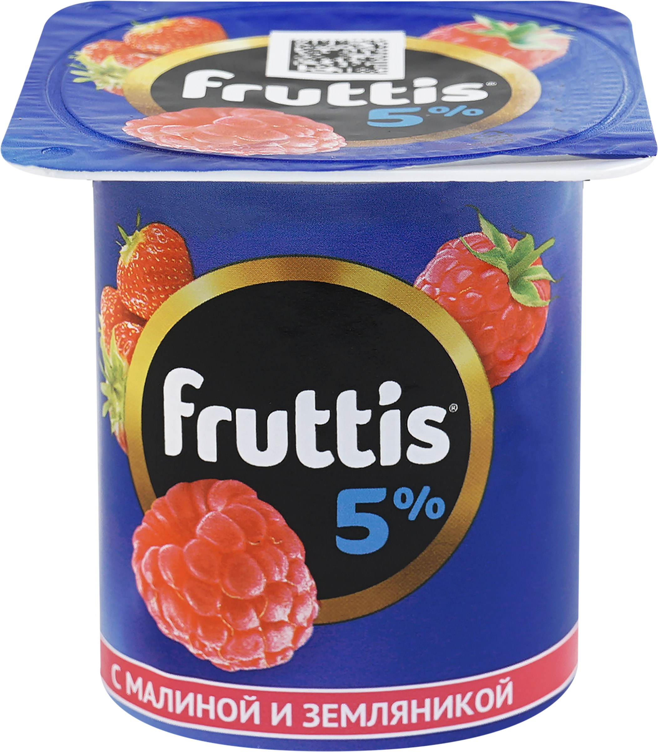 Изображение товара Продукт йогуртный FRUTTIS Инжир, чернослив/Малина, земляника 5%, без змж, 115г