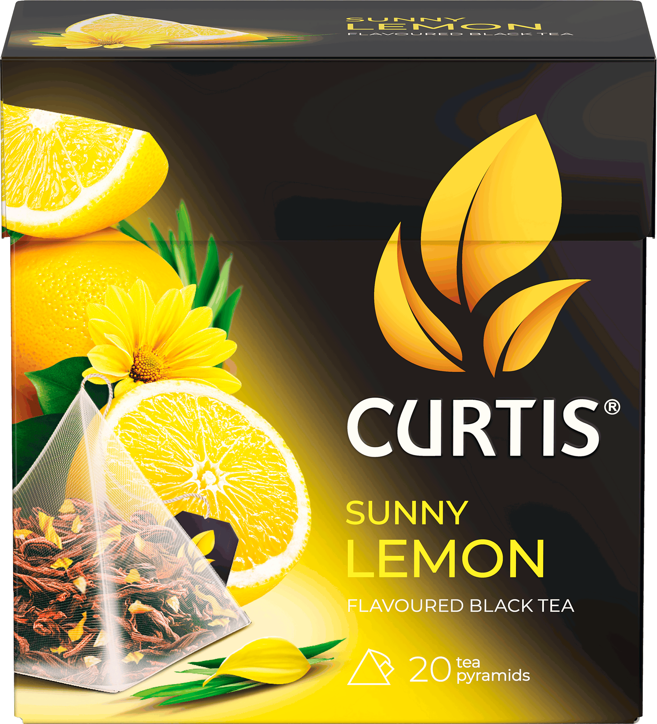 Изображение товара Чай черный CURTIS Sunny Lemon с ароматом цитрусовых, 20пак