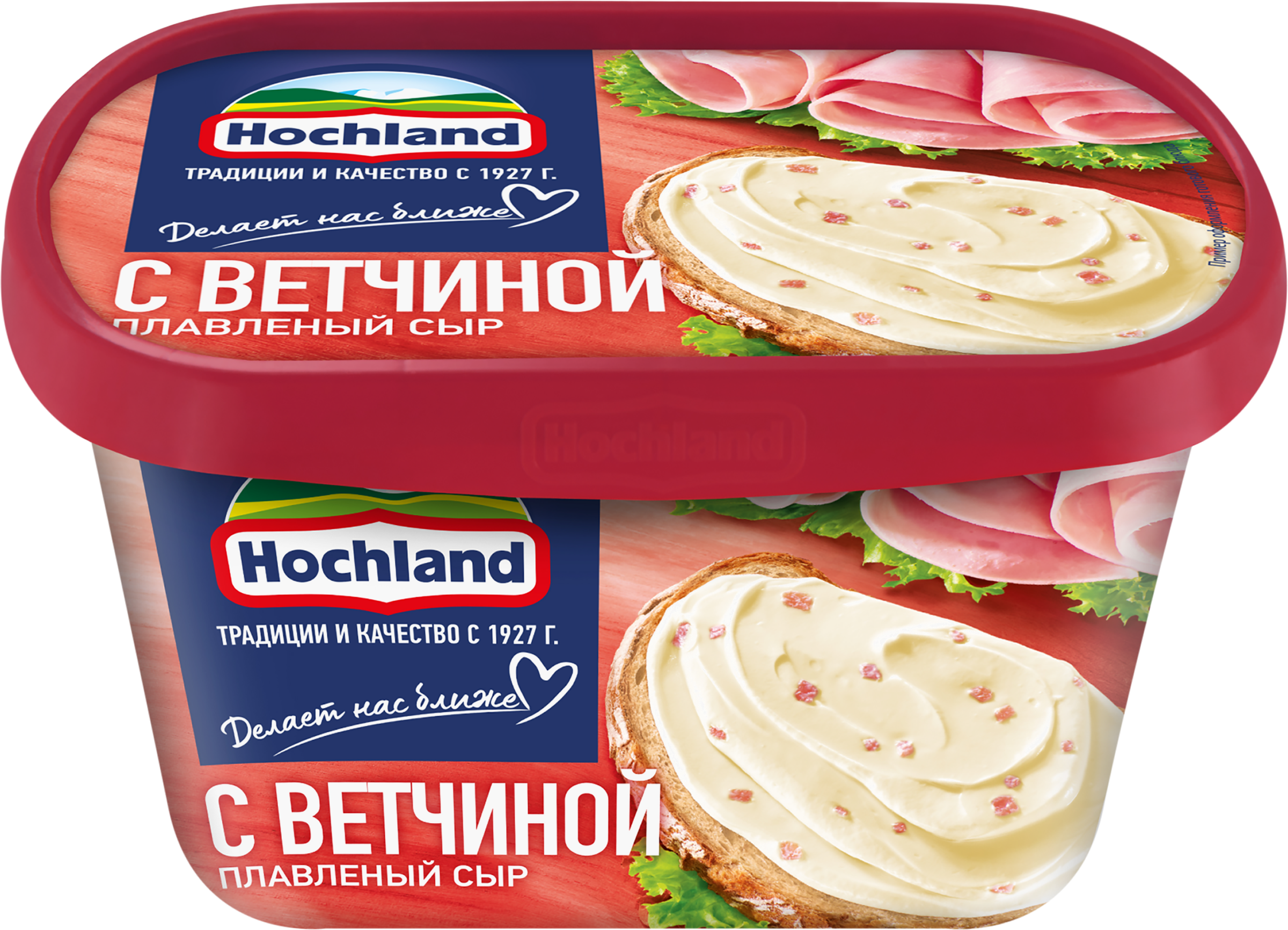 Изображение товара Сыр плавленый HOCHLAND с ветчиной 55%, без змж, 400г