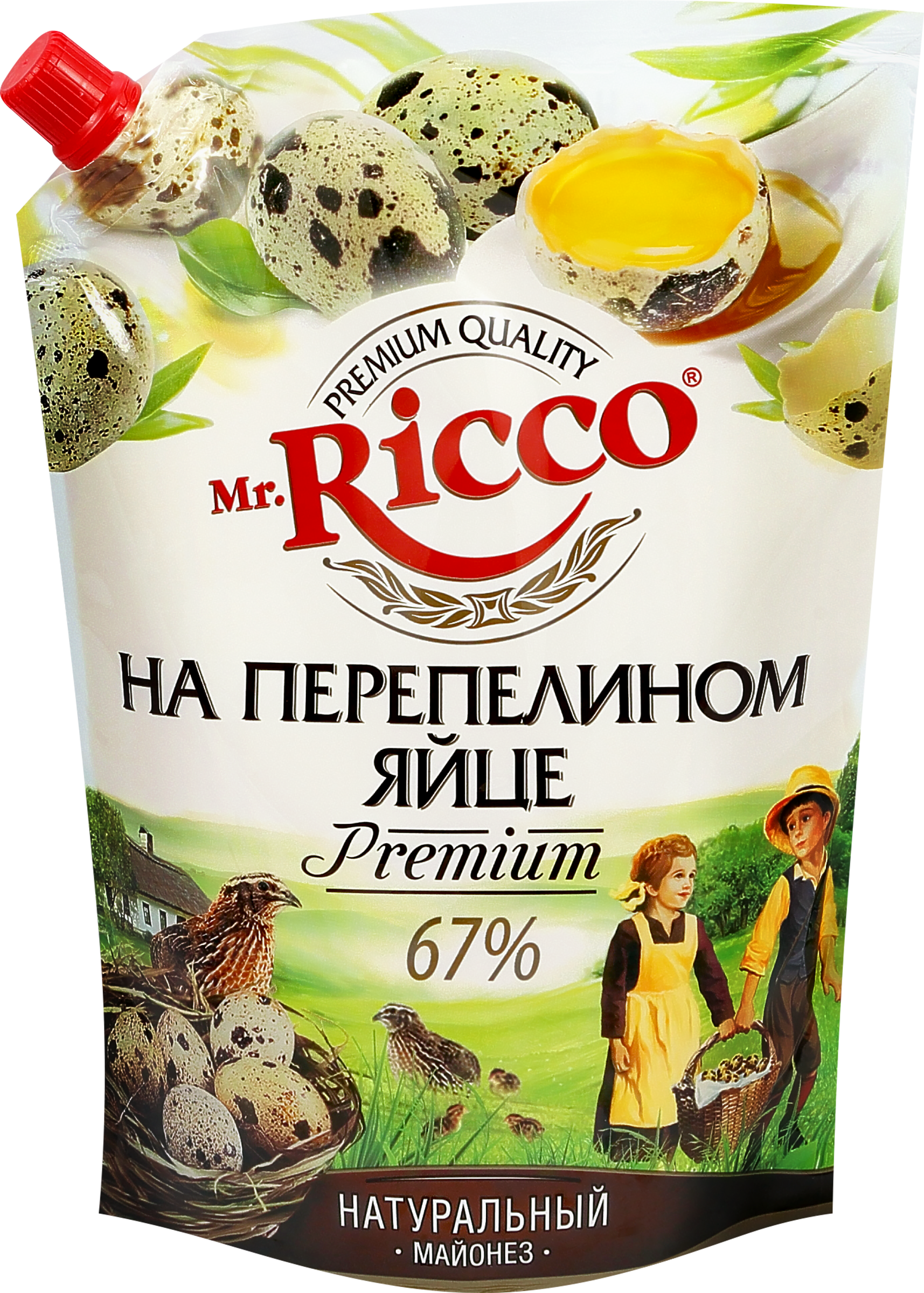 Изображение товара Майонез MR.RICCO Organic на перепелином яйце 67%, 800мл