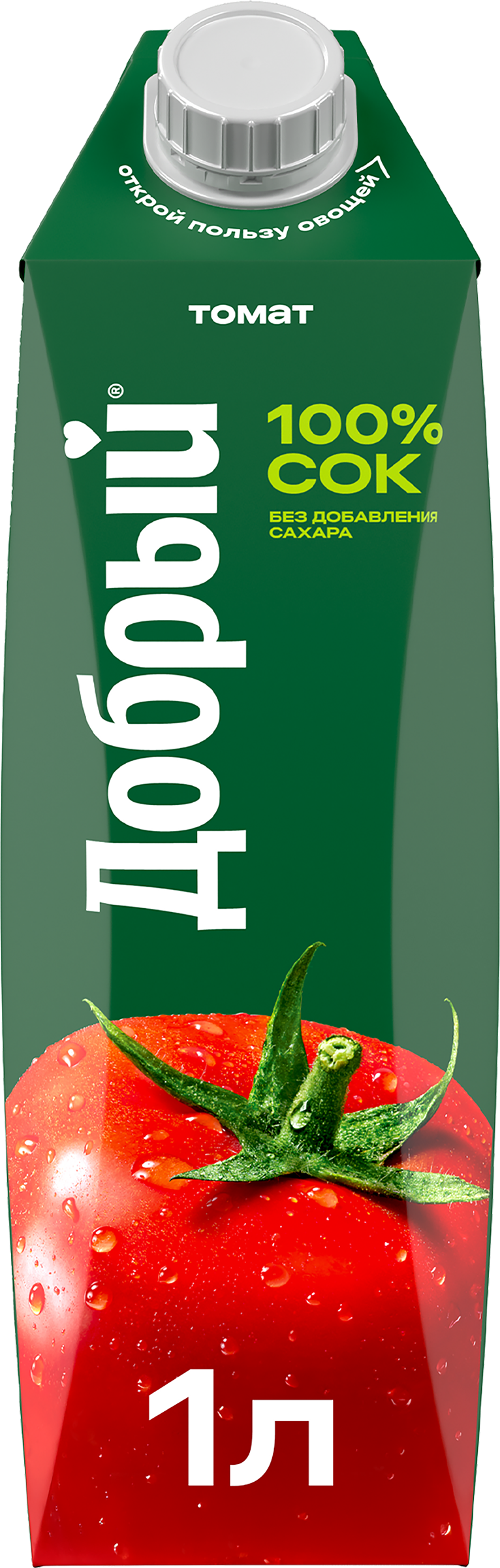 Изображение товара Сок ДОБРЫЙ Томат 1л натуральный без добавок в тетра-пак