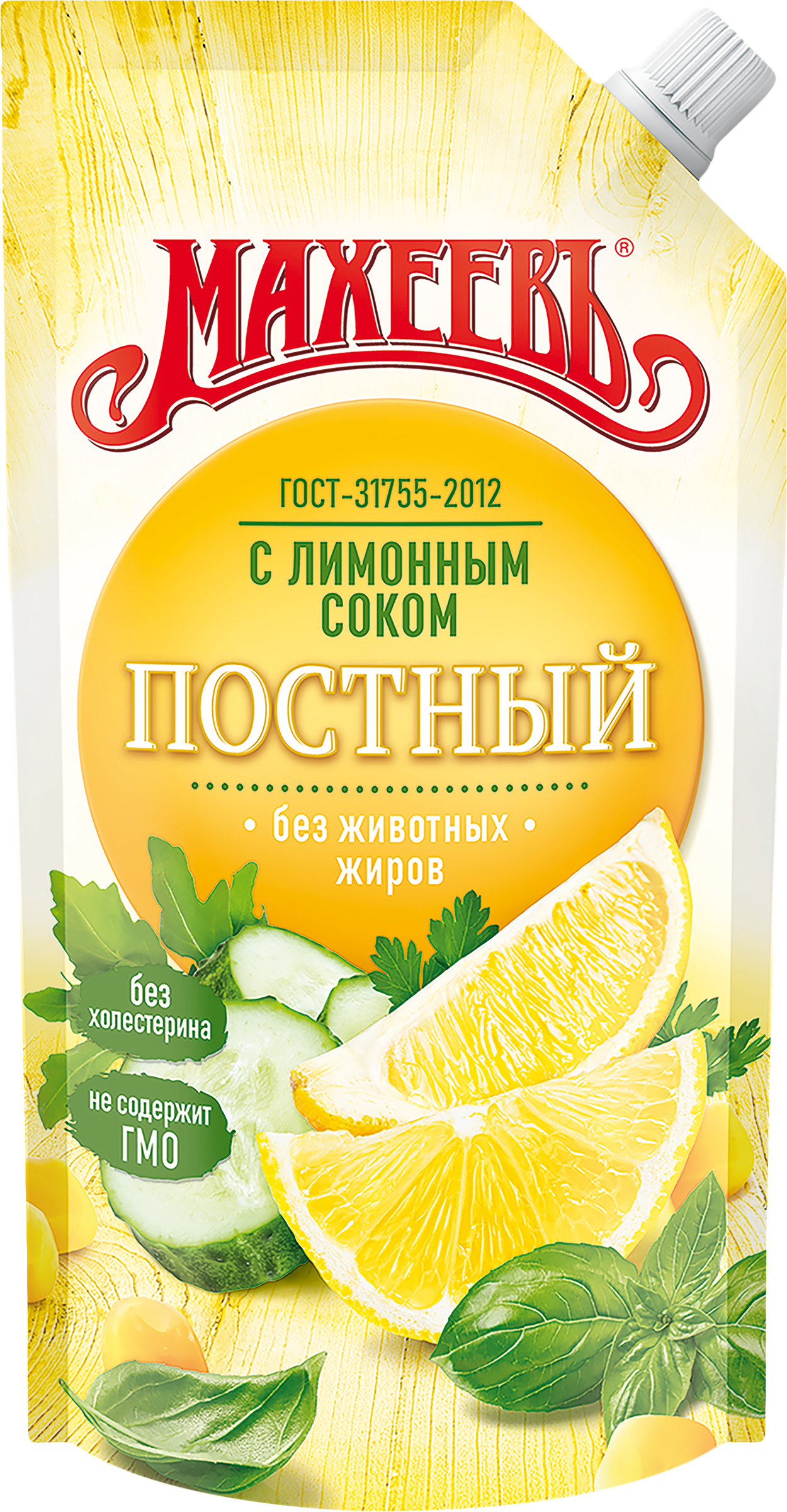 Изображение товара Соус постный Майонезный на растительных маслах 30% 190г Махеевъ