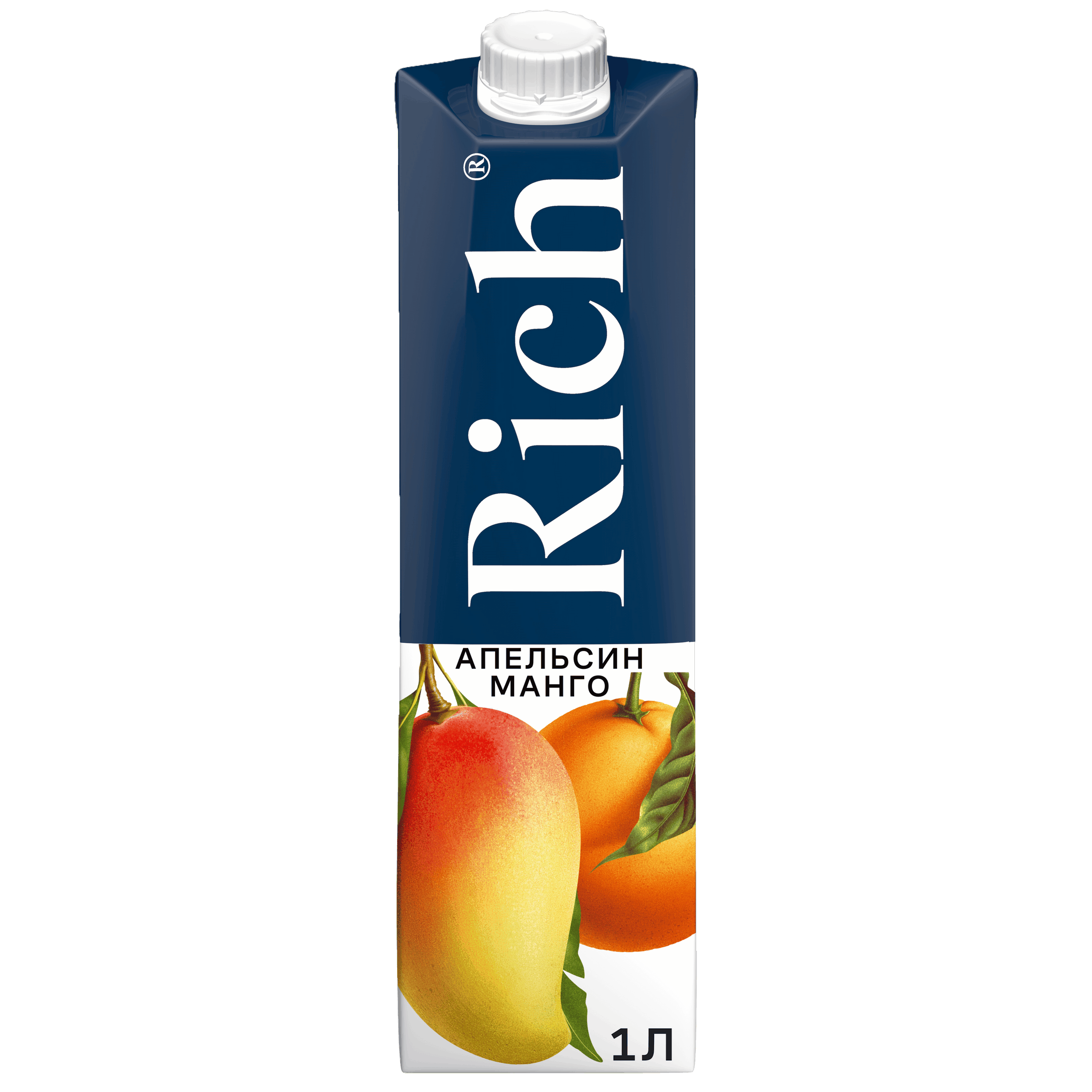 Изображение товара Нектар RICH Апельсин и манго 1л натуральный фруктовый напиток