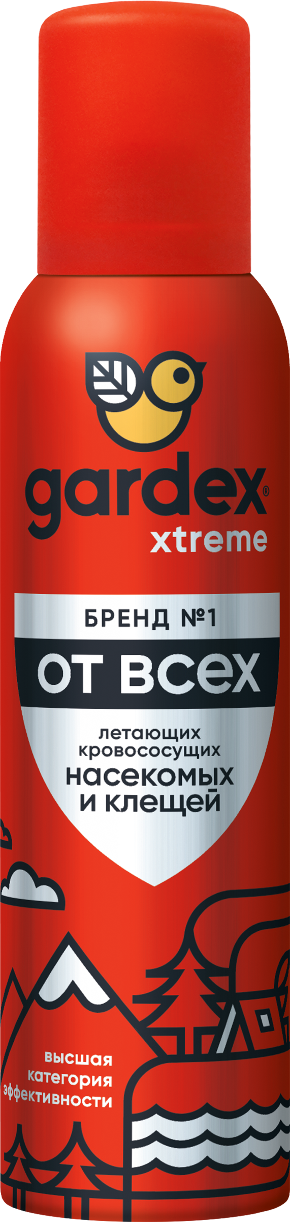 Изображение товара Аэрозоль-репеллент GARDEX Extreme 150 мл для защиты от насекомых и клещей