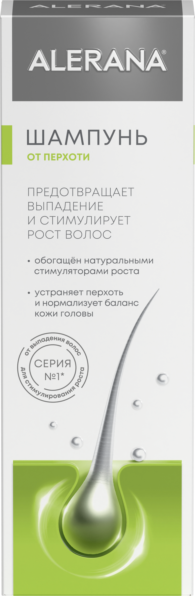 Изображение товара Шампунь от перхоти для волос АЛЕРАНА 250мл против выпадения и перхоти