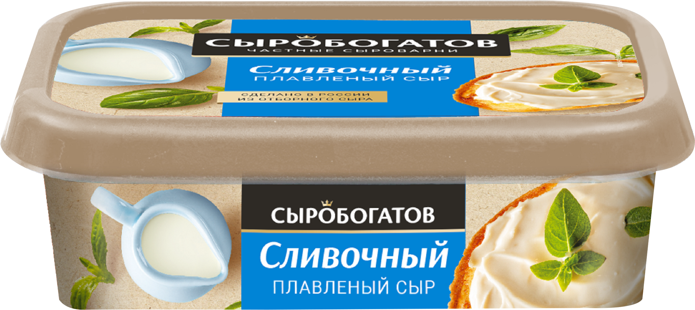 Изображение товара Сыр плавленый СЫРОБОГАТОВ Сливочный 50%, без змж, 200г