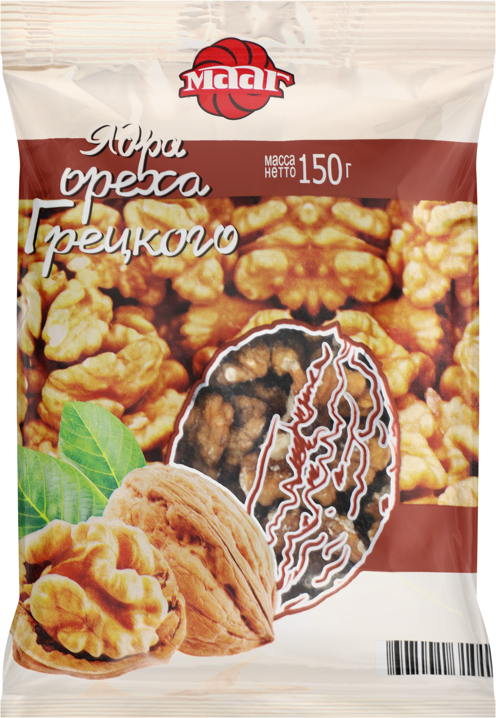 Изображение товара Орех грецкий МААГ 150г натуральный полезный продукт