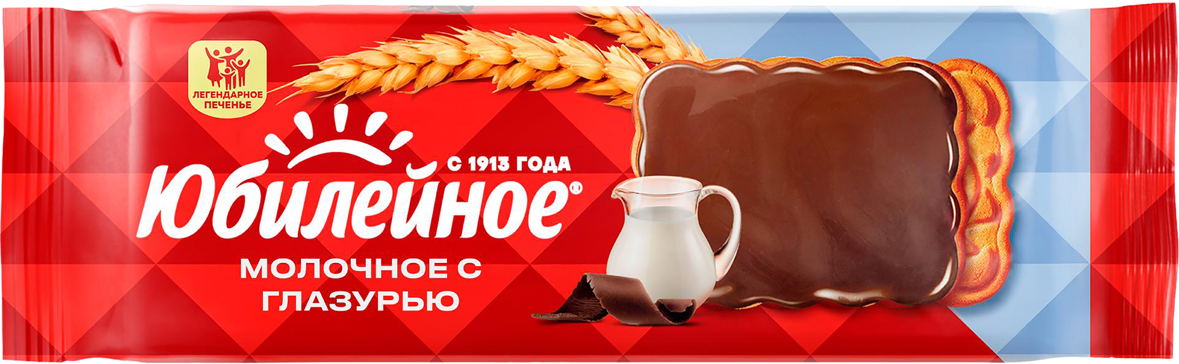Изображение товара Юбилейное молочное печенье с глазурью 116г классика сладостей к чаю