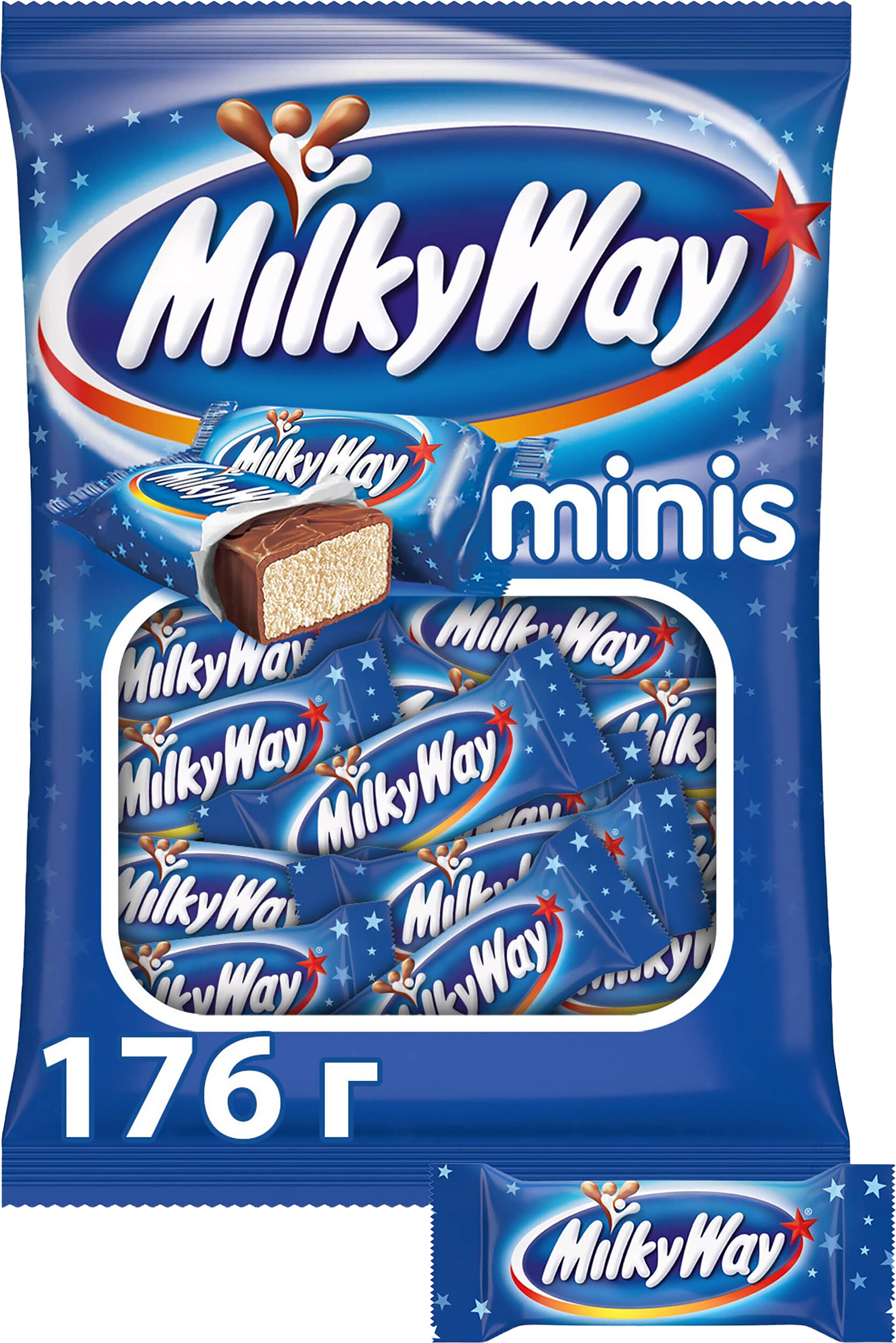 Изображение товара Конфеты MILKY WAY Minis с молочным суфле 176г