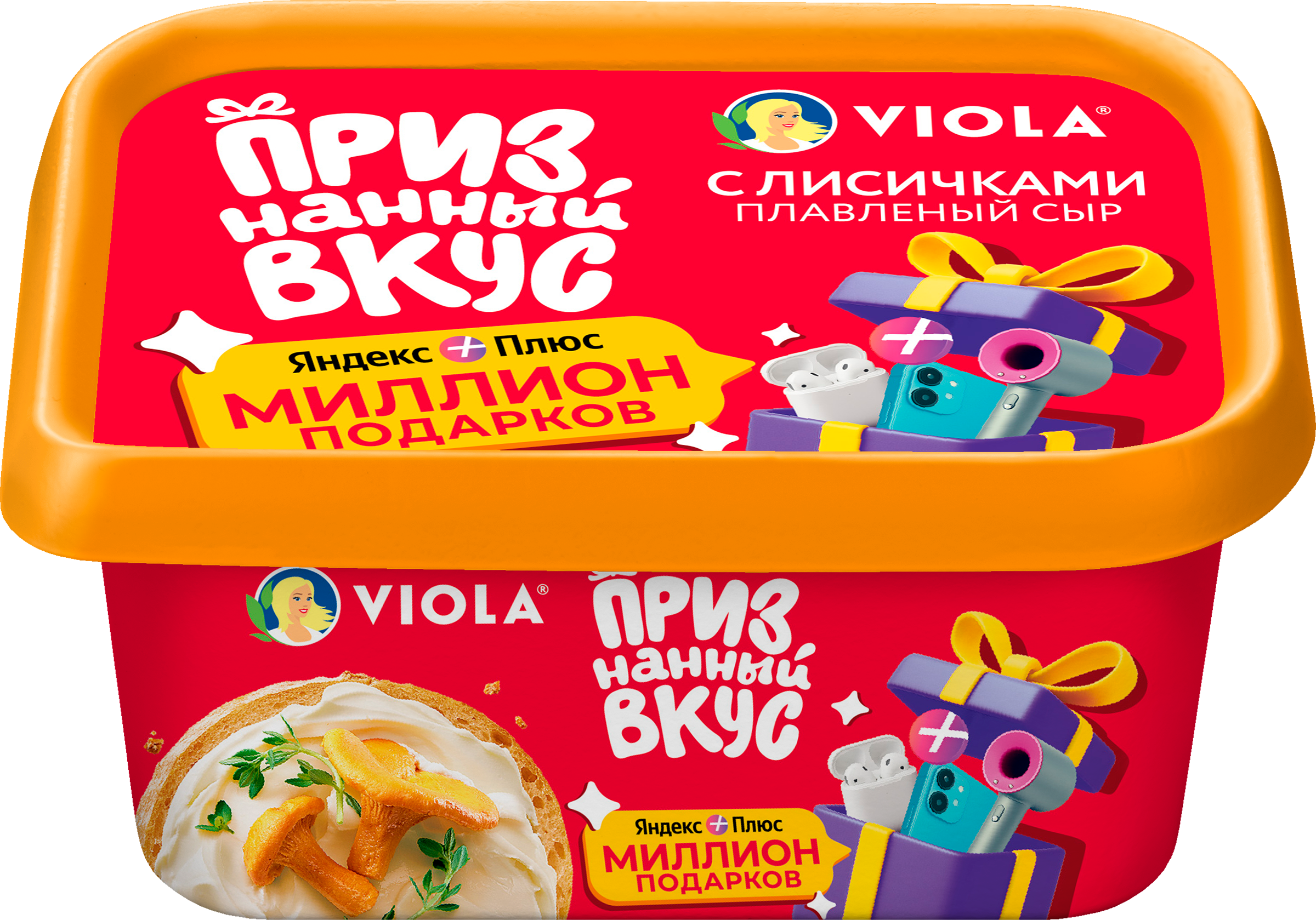 Изображение товара Сыр плавленый VIOLA с лисичками 50% 400г