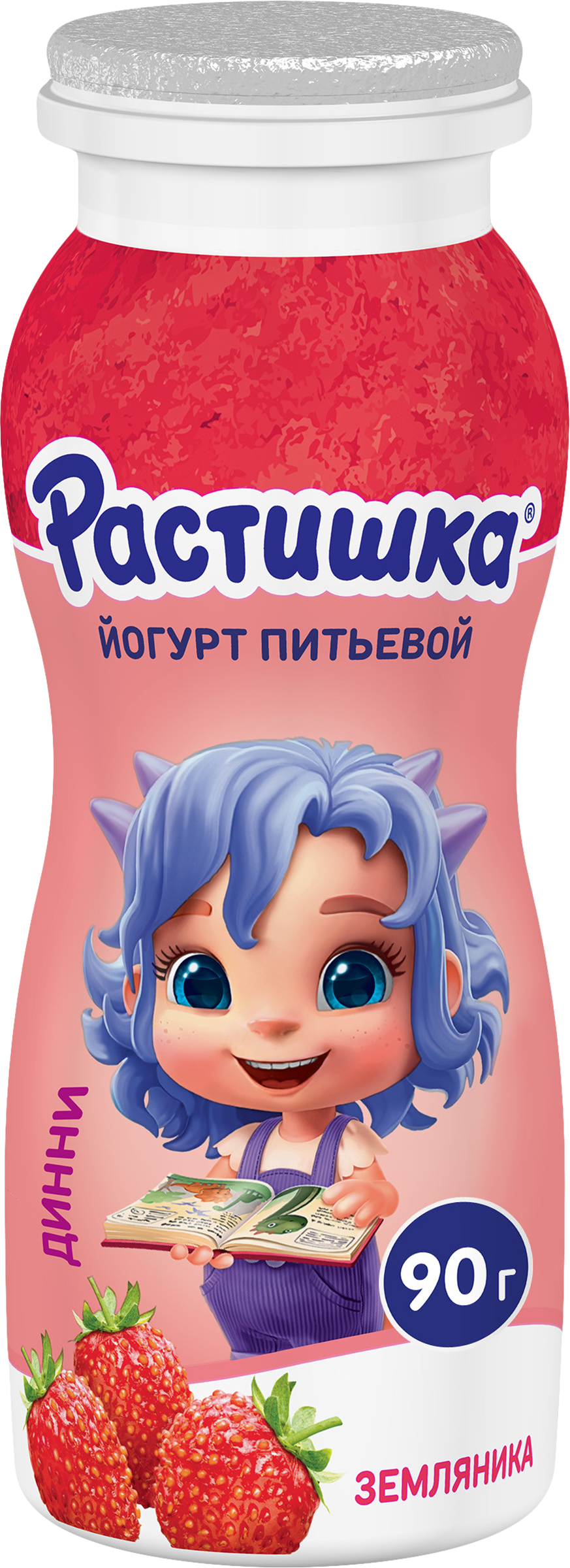 Изображение товара Йогурт питьевой для детей РАСТИШКА Земляника 1,6%, без змж, 90г