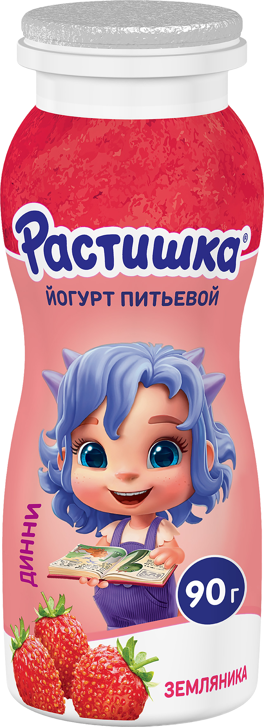 Изображение товара Йогурт питьевой для детей РАСТИШКА Земляника 1,6%, без змж, 90г
