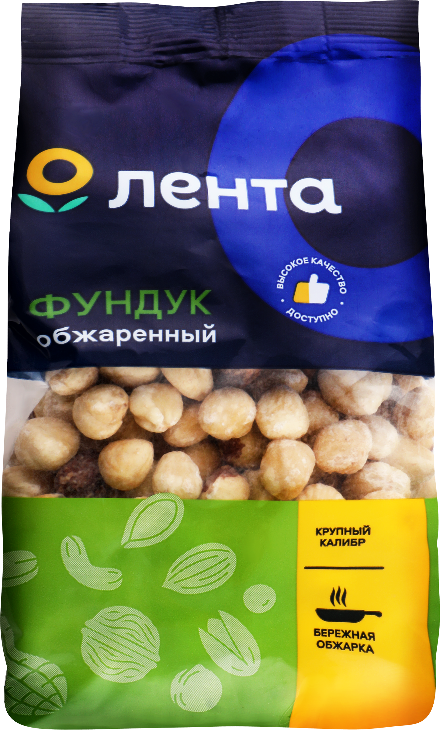 Изображение товара Фундук ЛЕНТА жареный 200г - натуральный орех с высоким качеством цена