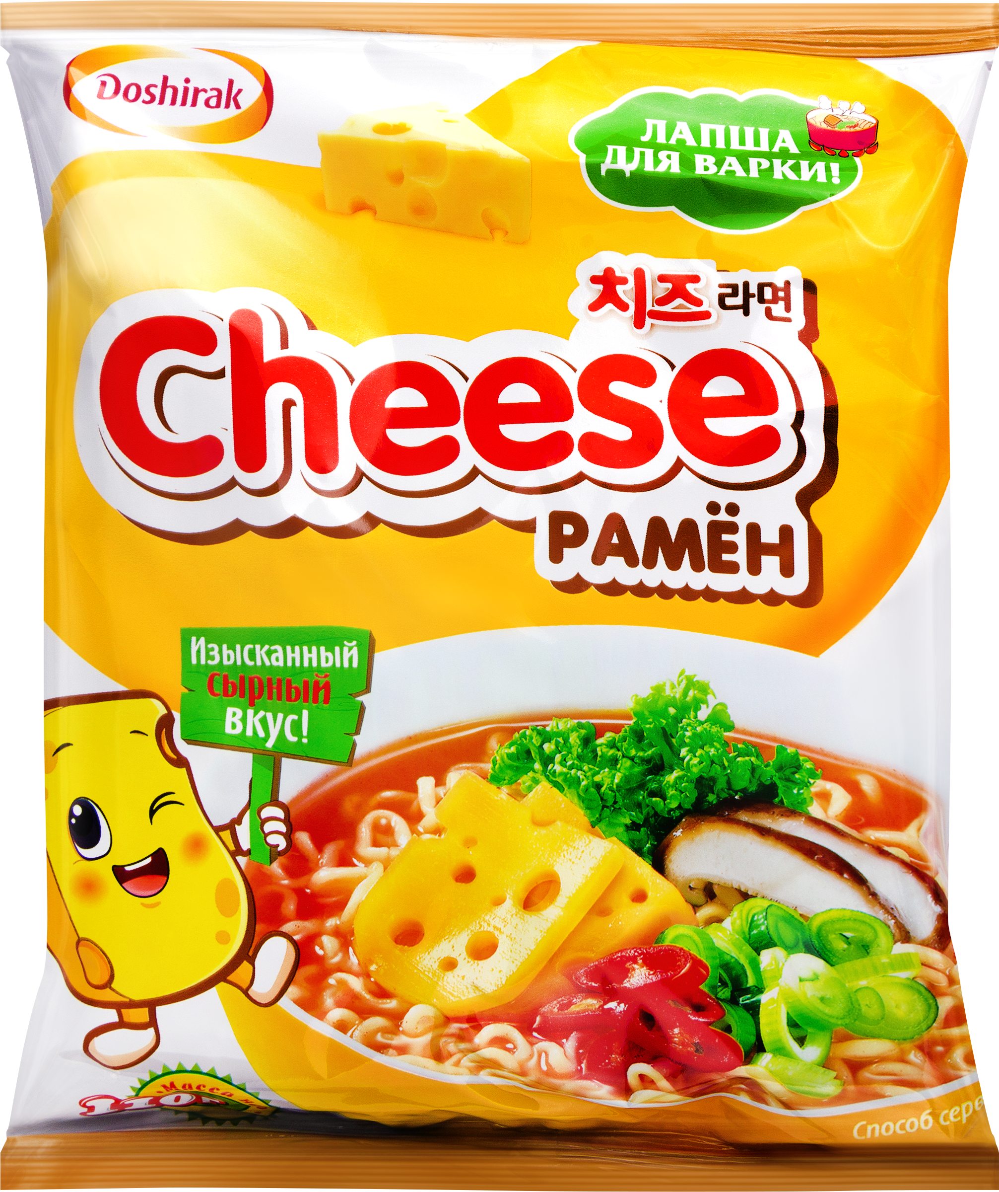Изображение товара Лапша DOSHIRAK Cheese рамен с сыром, 110г
