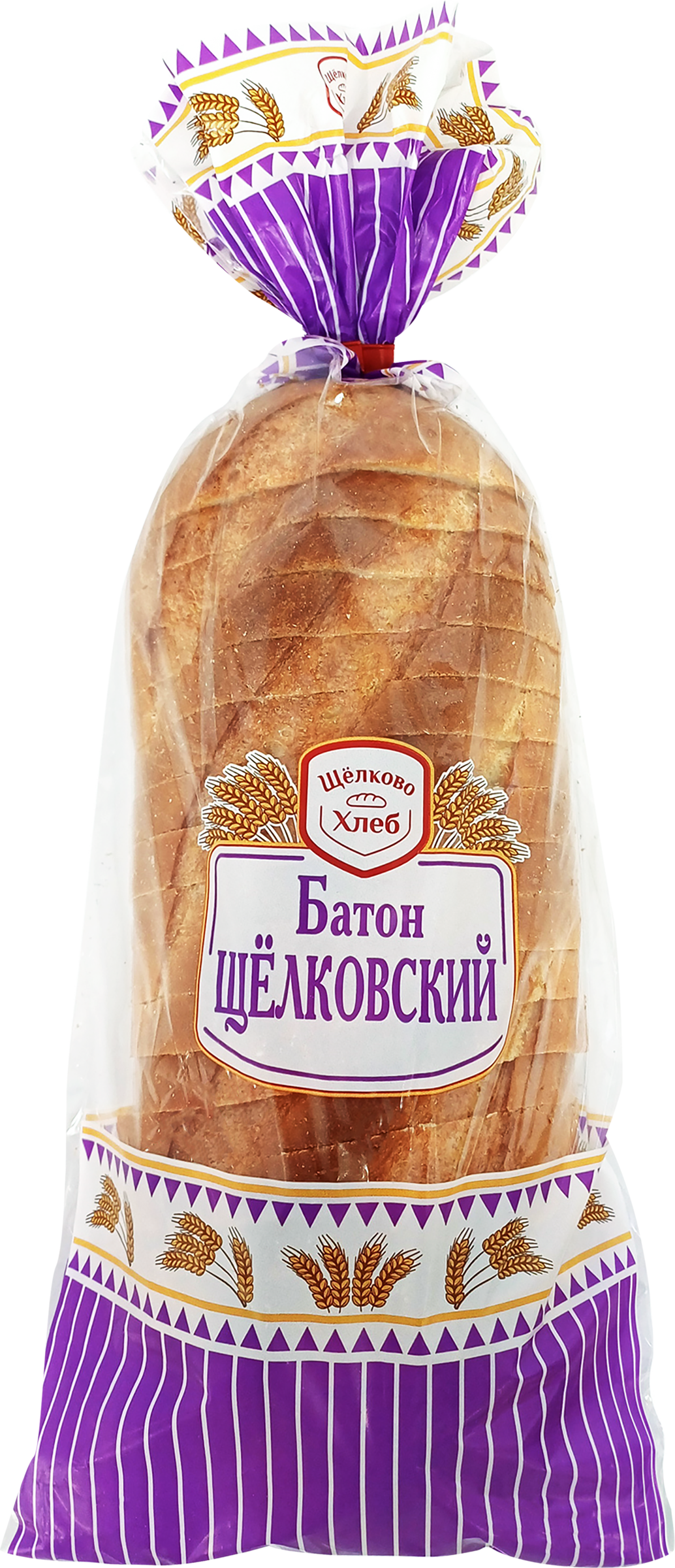 Изображение товара Батон Щелковский в нарезке, 330г, зерновой хлеб из пшеничной муки