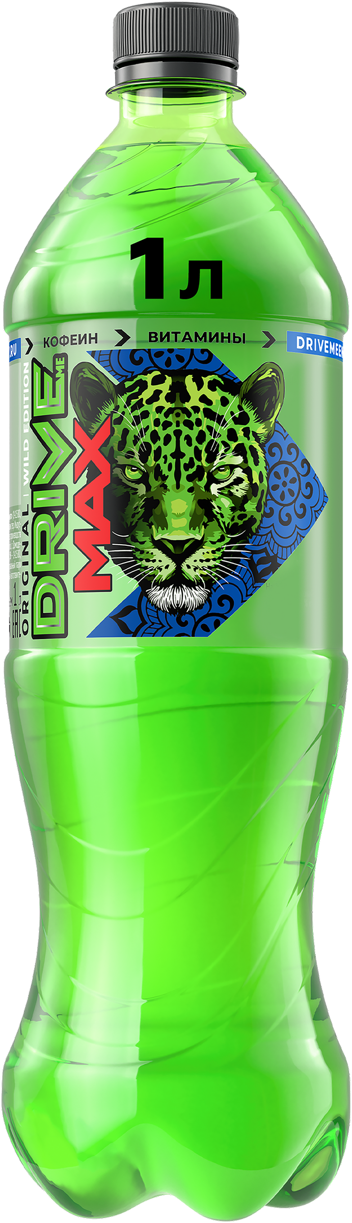 Изображение товара Энергетический напиток DRIVE ME Max сильногазированный 1л гуава страйк