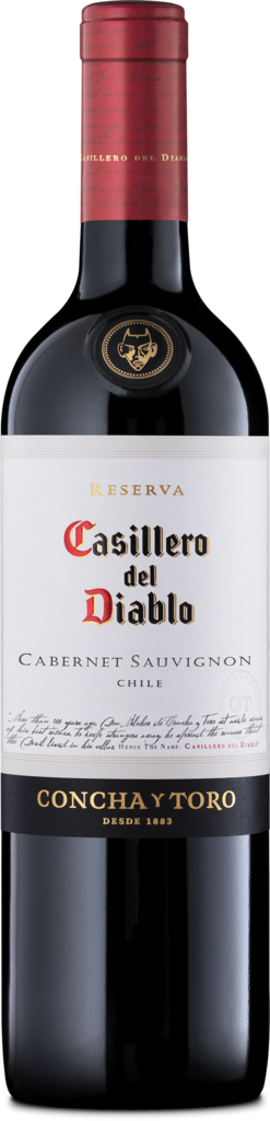 Изображение товара Вино CASILLERO DEL DIABLO Concha Y Toro Каберне Совиньон выдержанное красное сухое, 0.75л